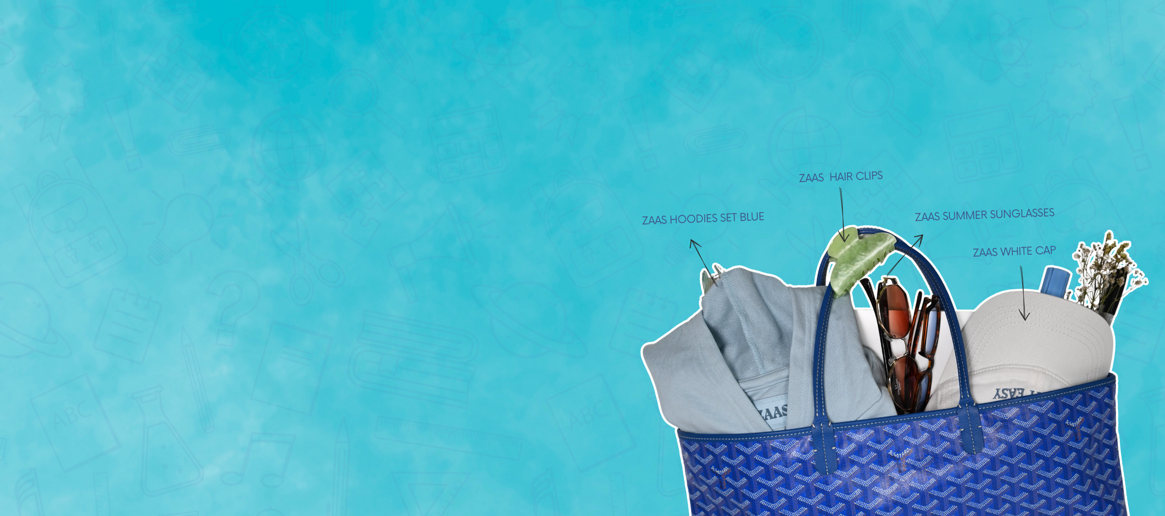 Back to School Offers, Bag Image with items