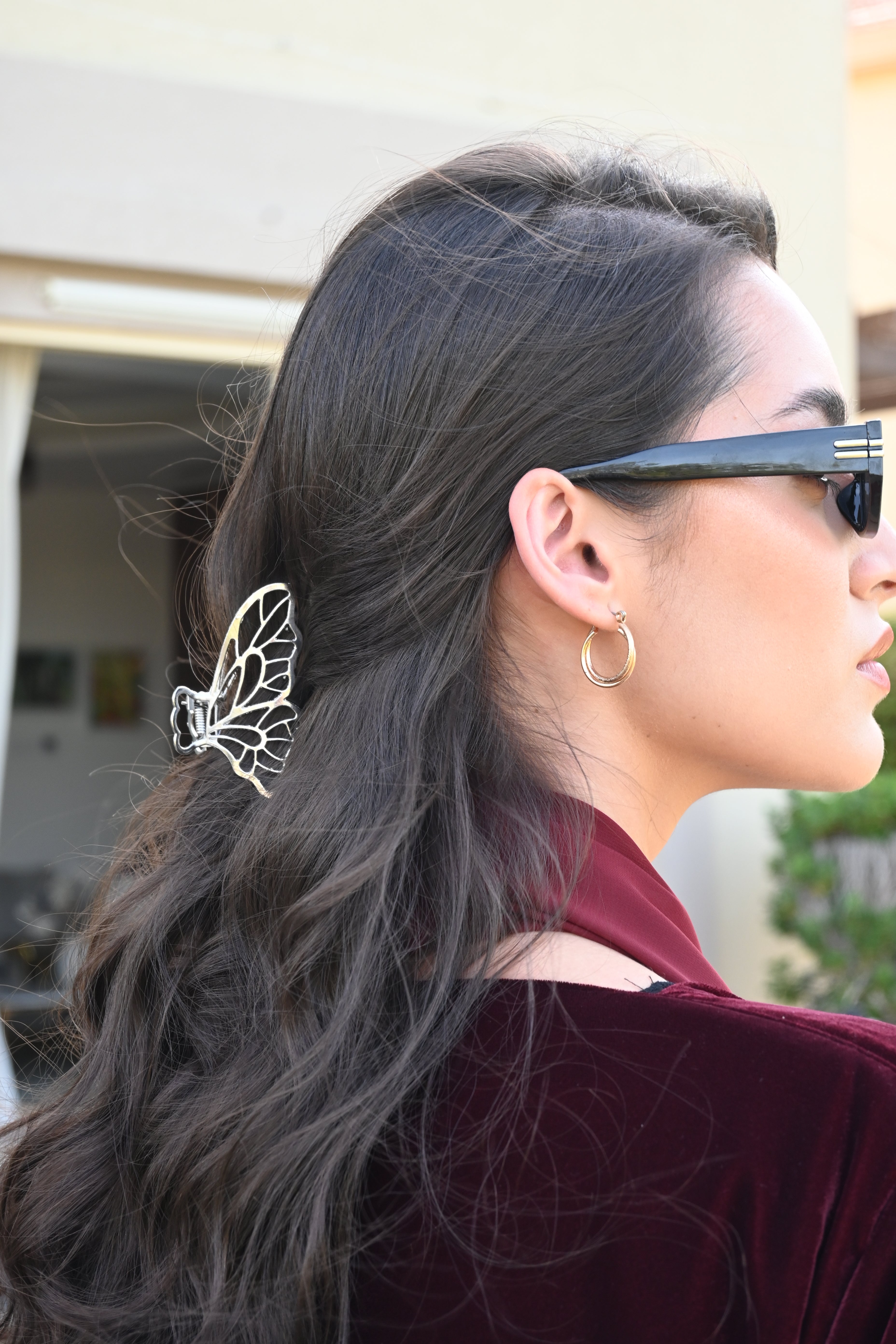Butterfly Gold & Silver Metal Hair Clips – Elegant Hair Accessories for Women
