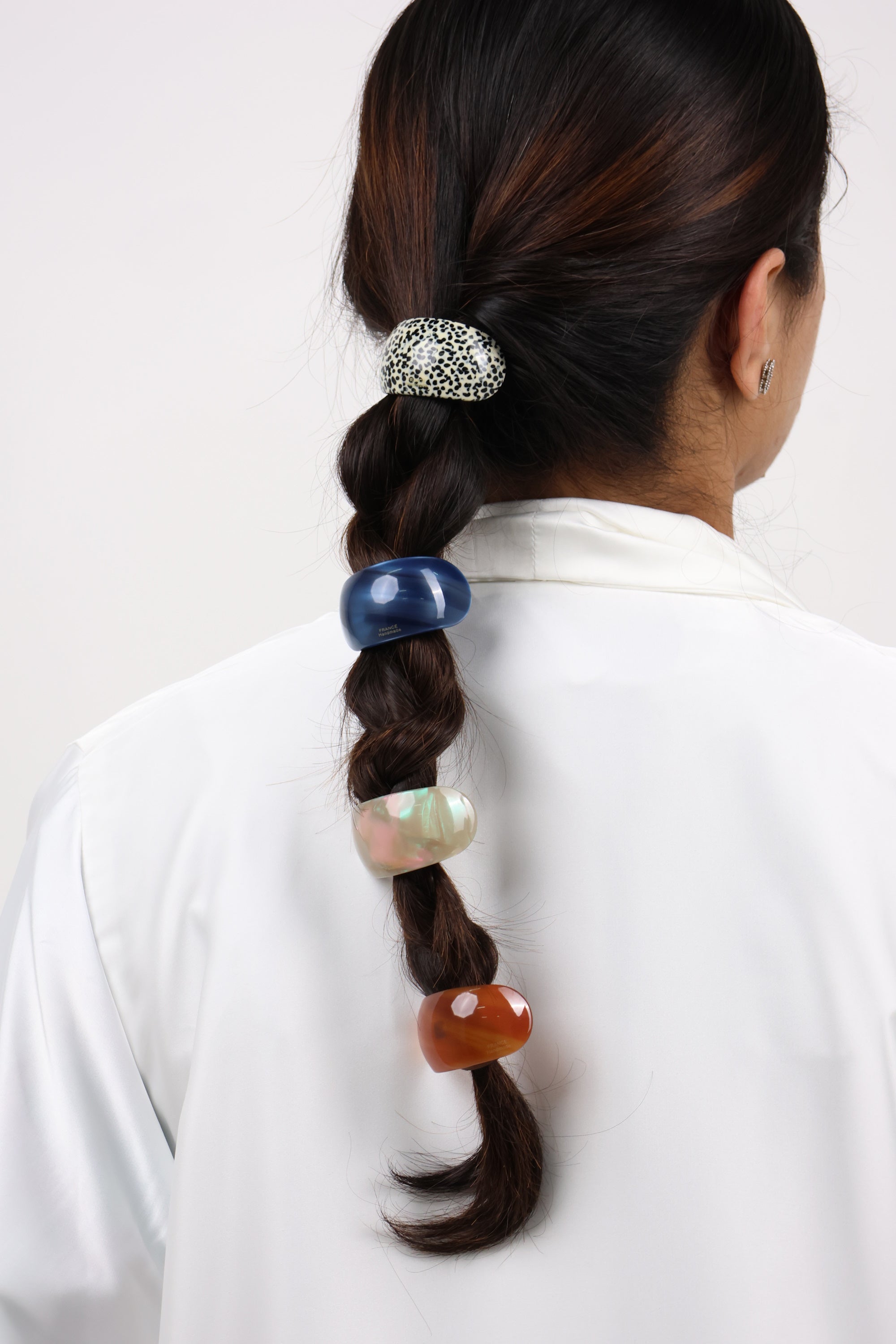 Deep Espresso Curved Hair Barrette Clip