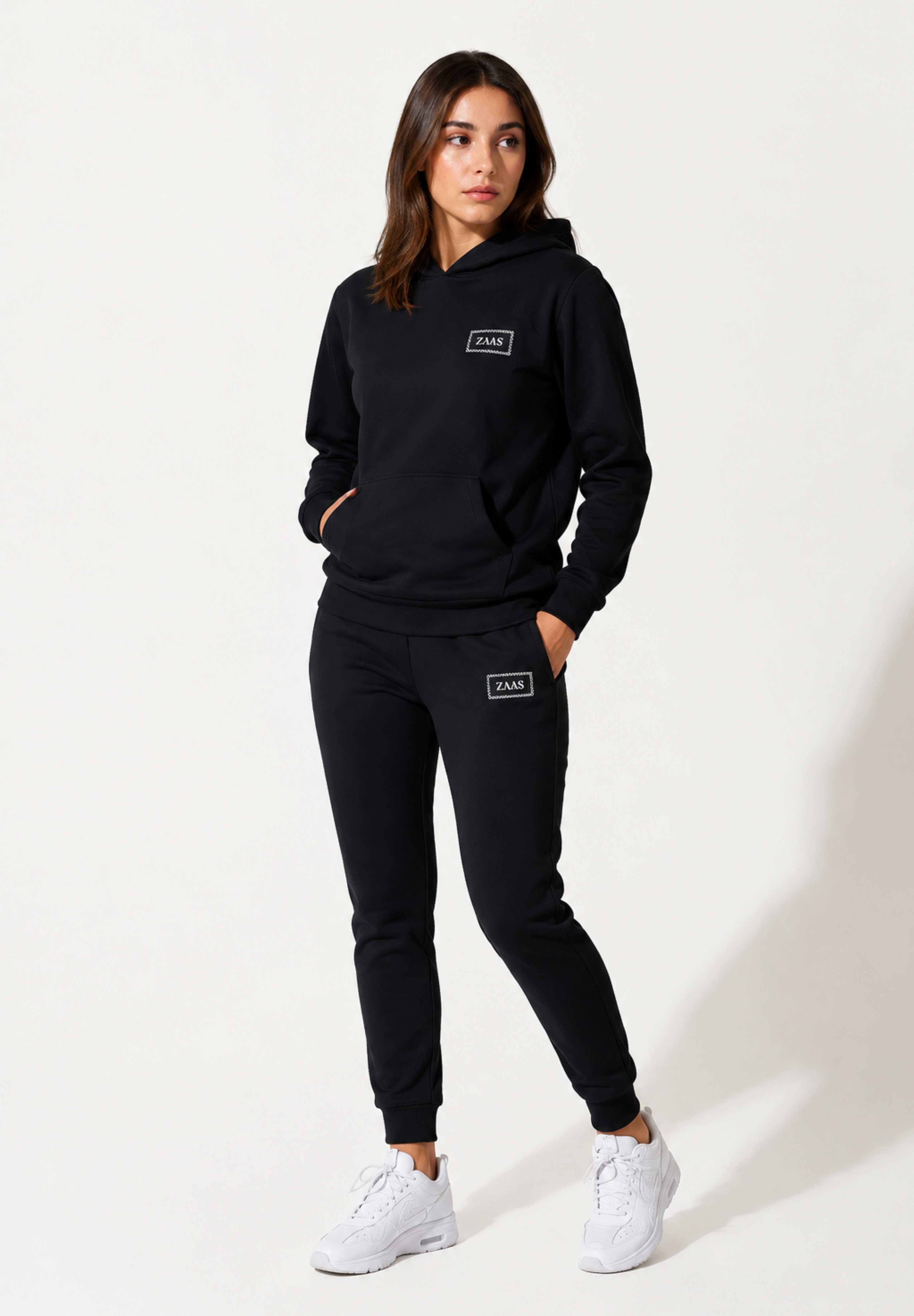 Onyx Black Sustainable Hoodie & Pants Travel Set