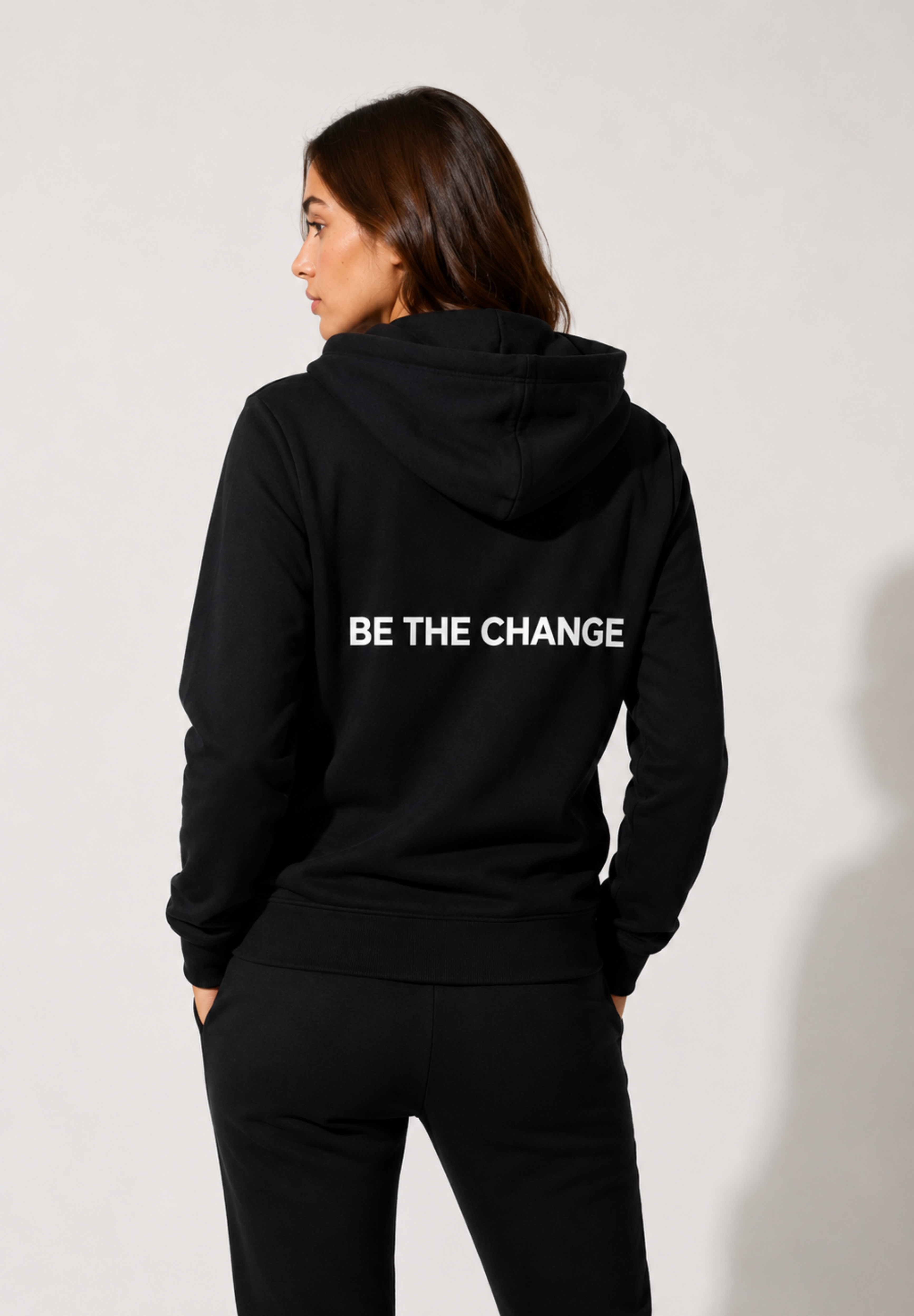 Onyx Black Sustainable Hoodie & Pants Travel Set