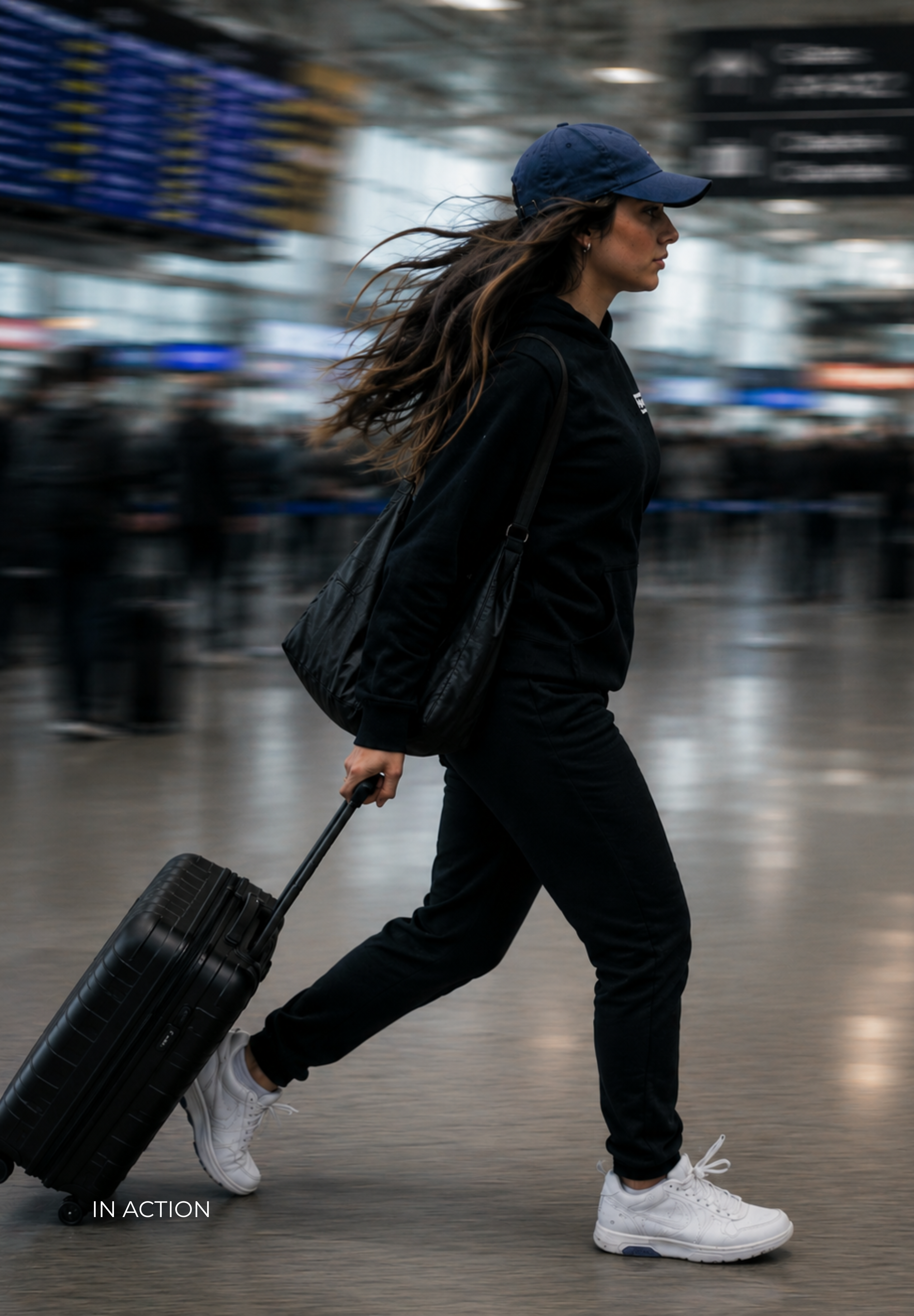 Onyx Black Sustainable Hoodie & Pants Travel Set