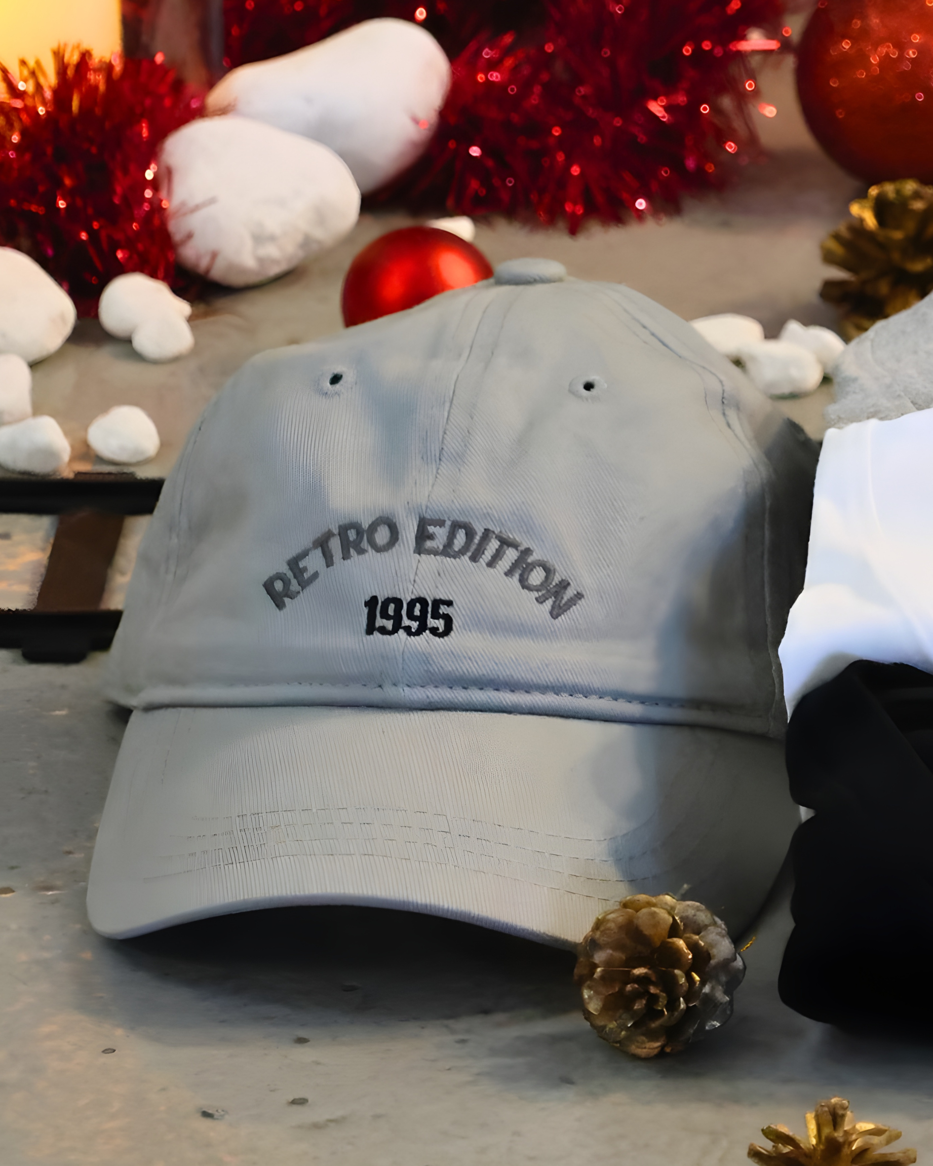 3 Pcs T-Shirt Combo, Grey Cap Christmas Gift