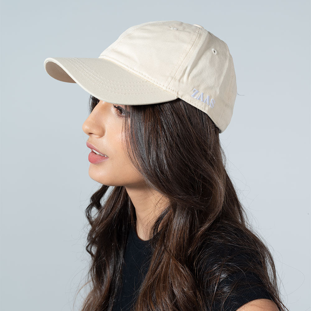 Zaas Fashion Khaki Cotton Twill Baseball Cap – Stylish Adjustable