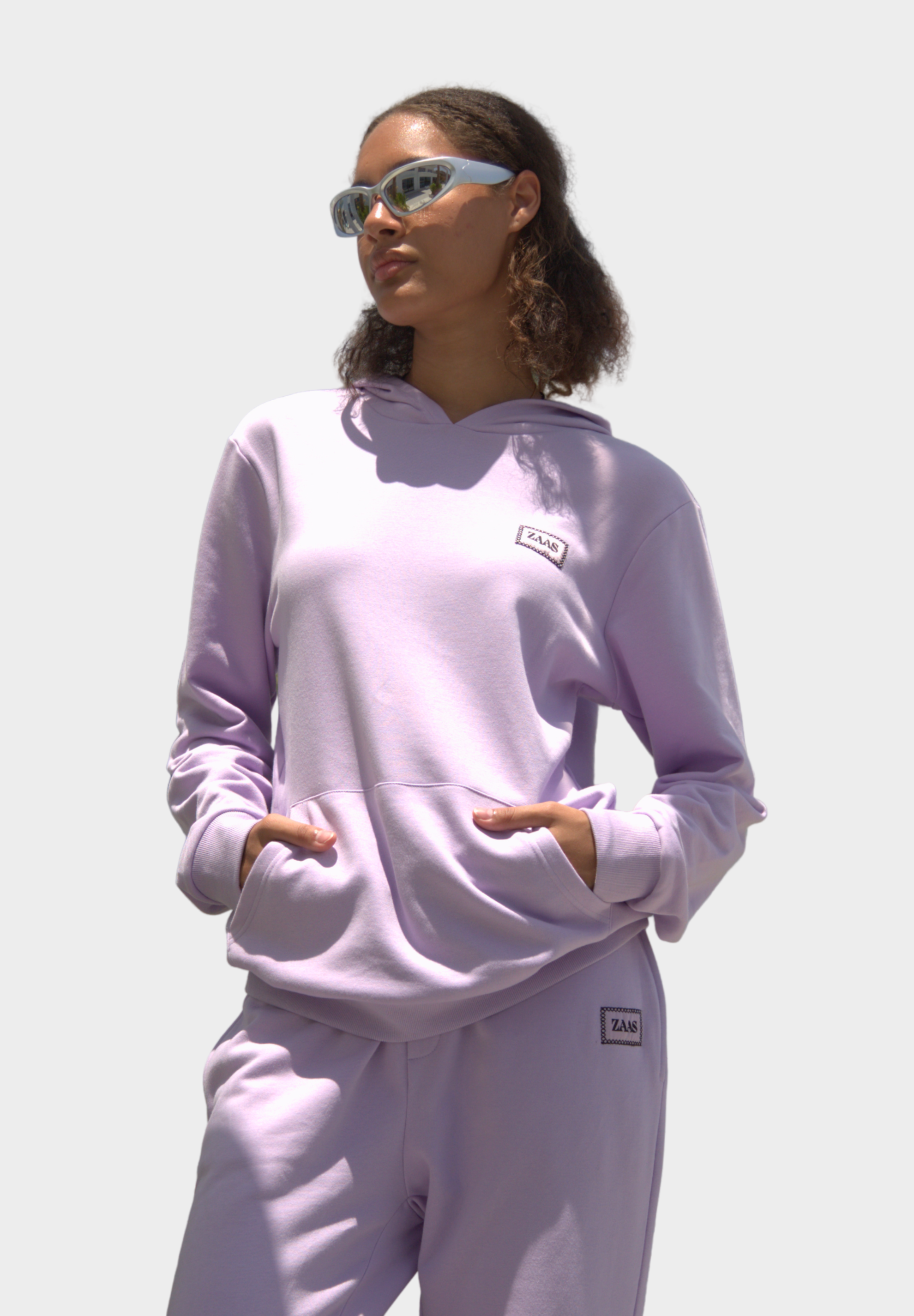 Sustainable Be the Change Hoodie Set with Pants - Lilac
