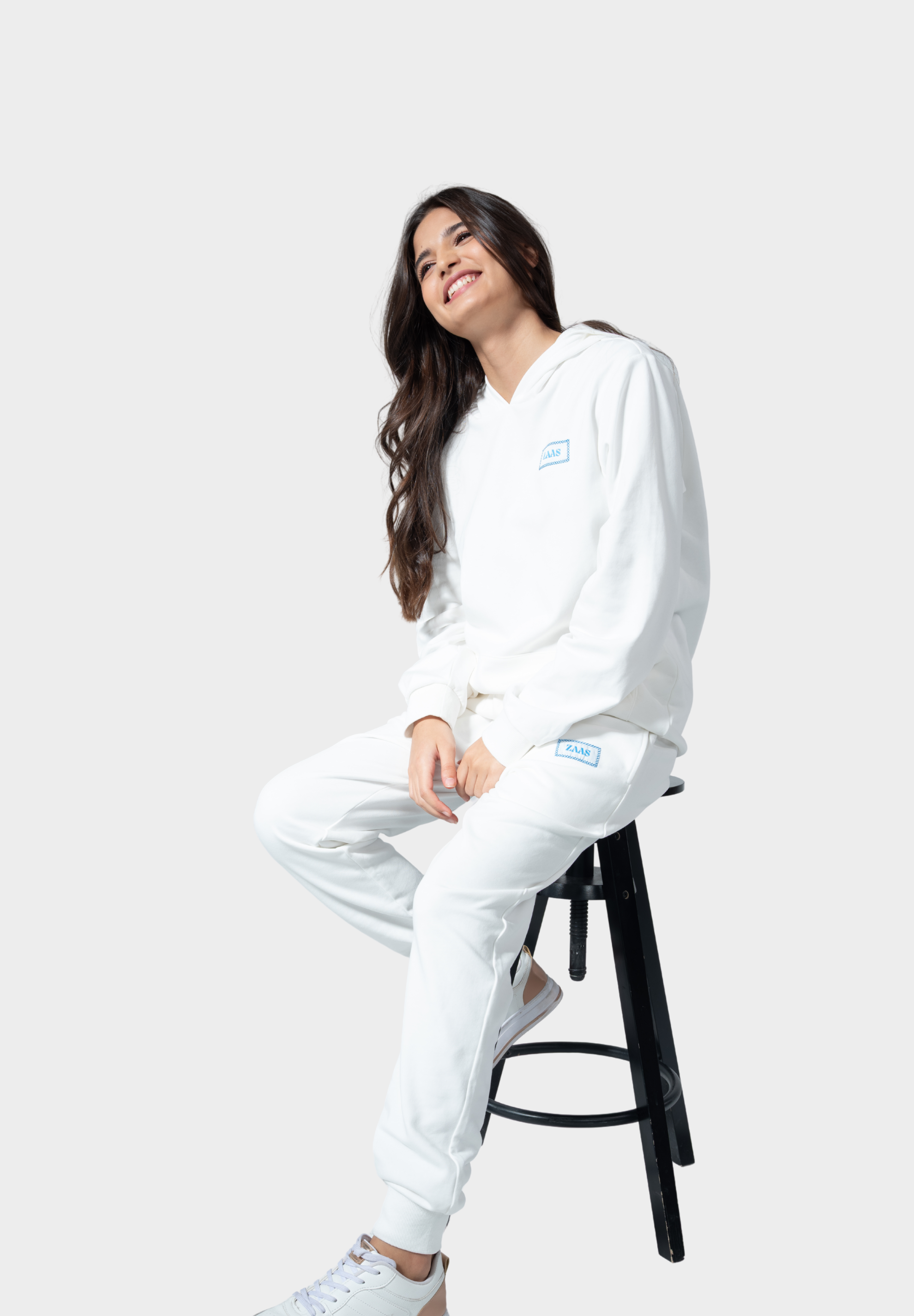 Sustainable Be the Change Hoodie Set with Pants - White