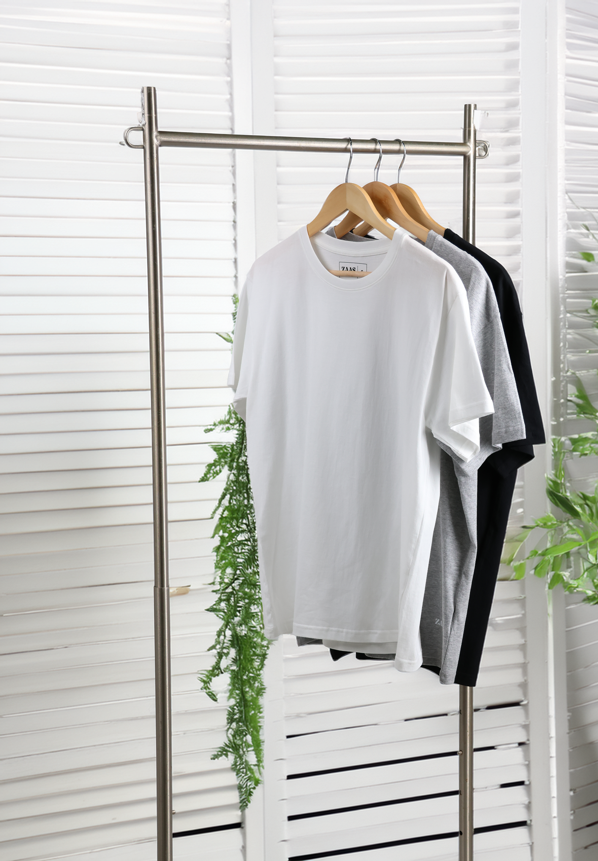 Loose Fit Unisex T-shirt with Short Sleeves - Pack of 3