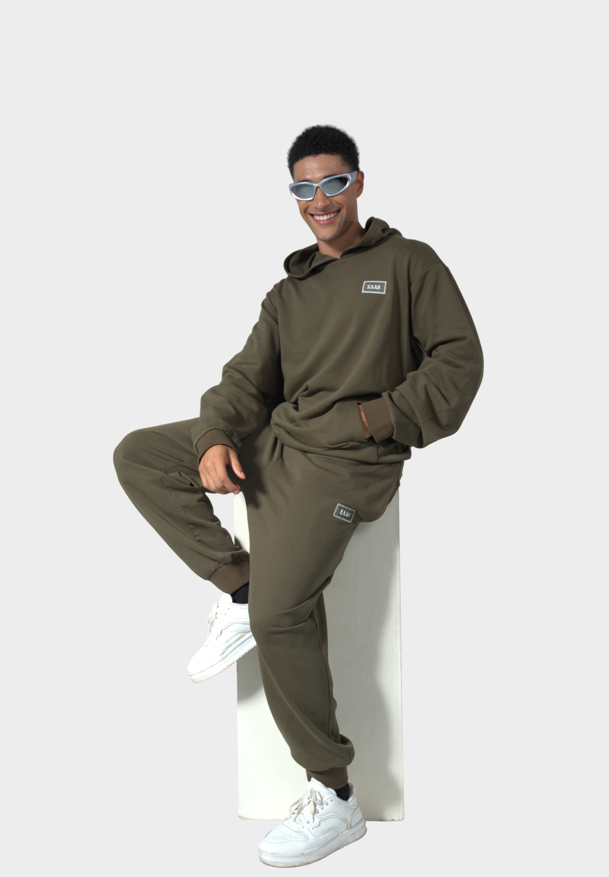 Winter Hoodie Set Green Comfort - 2 Piece Set