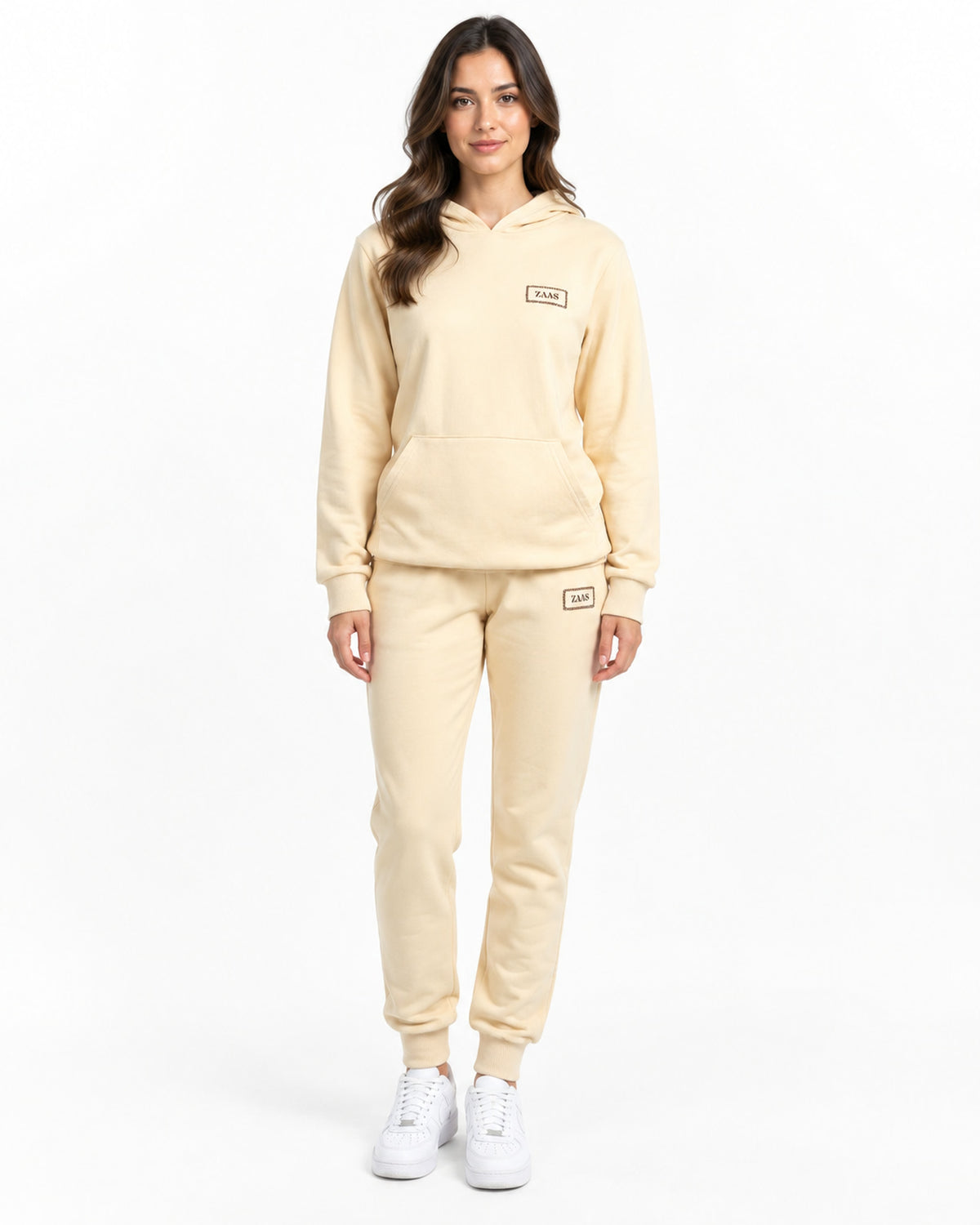Sustainable Be the Change Hoodie Set with Pants - Beige