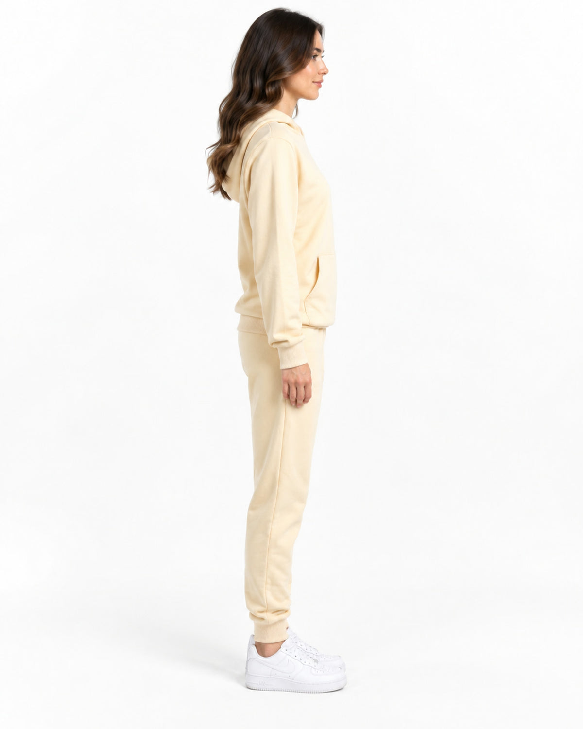 Sustainable Be the Change Hoodie Set with Pants - Beige