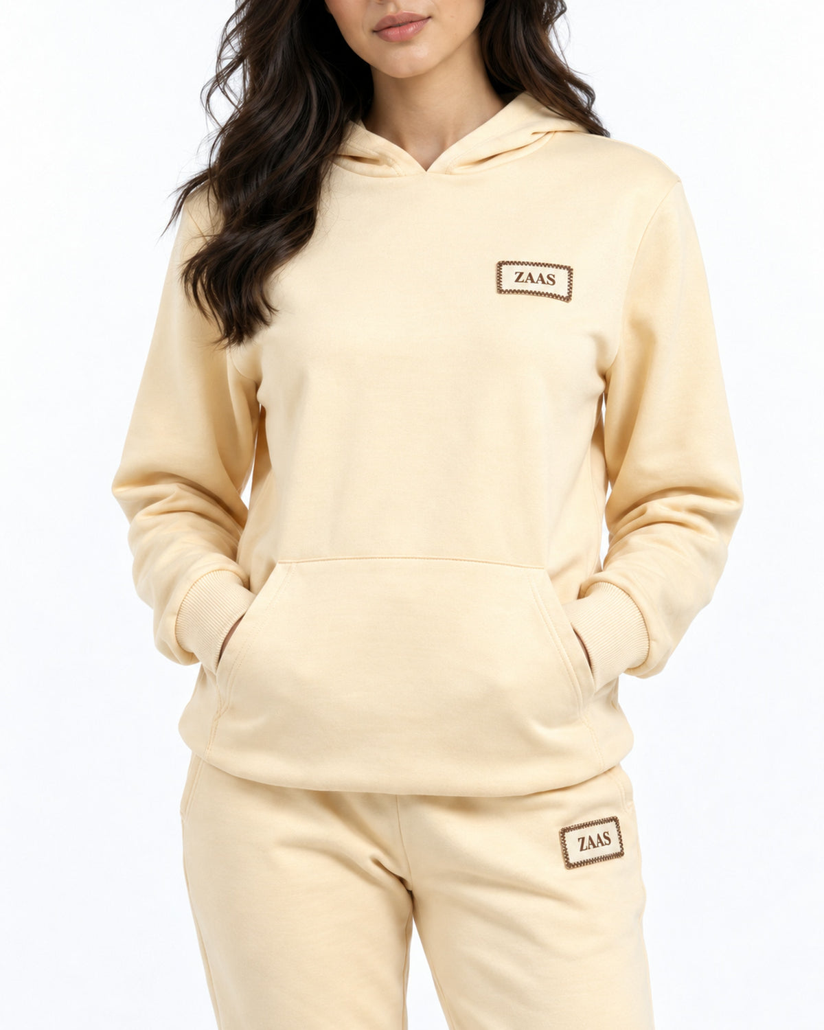Sustainable Be the Change Hoodie Set with Pants - Beige