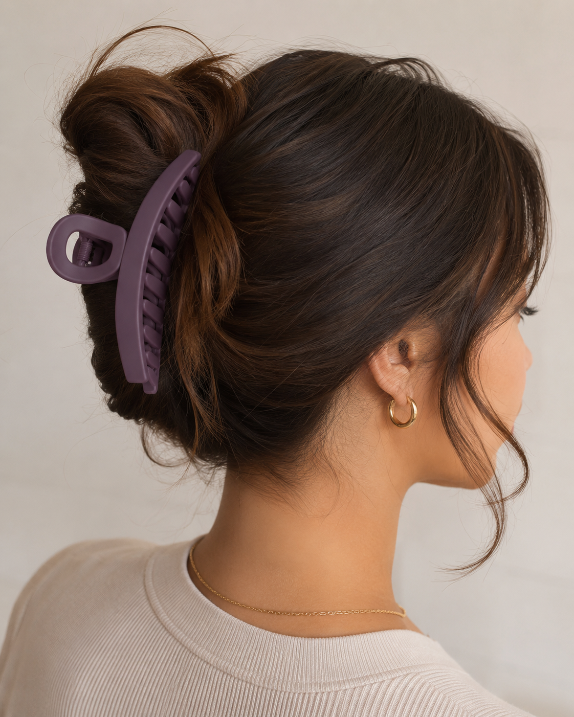 Thin Claw Plastic Clip – Pack of 2 | Sleek & Stylish Hair Clips for Women
