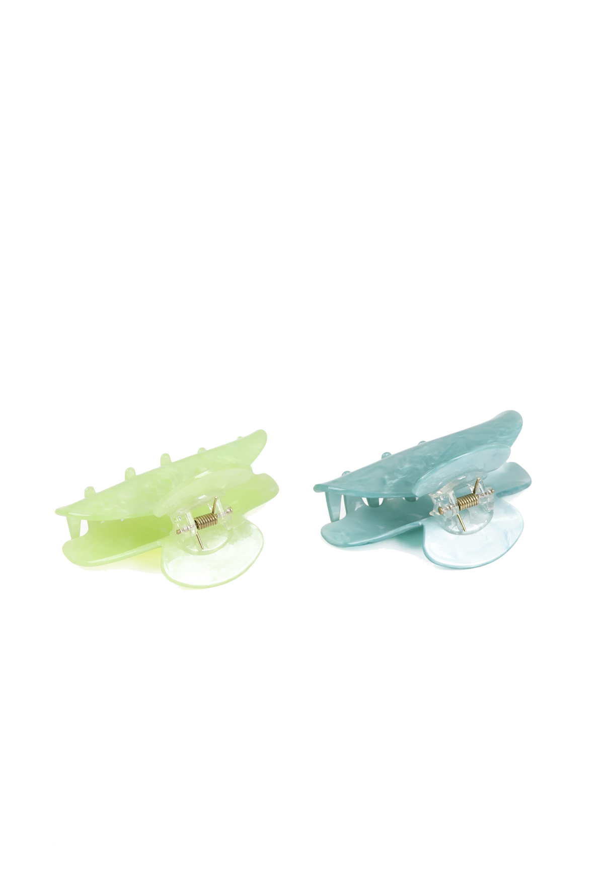 Iridescent Marble Claw Clips – Shiny Marble Hair Clips for Women