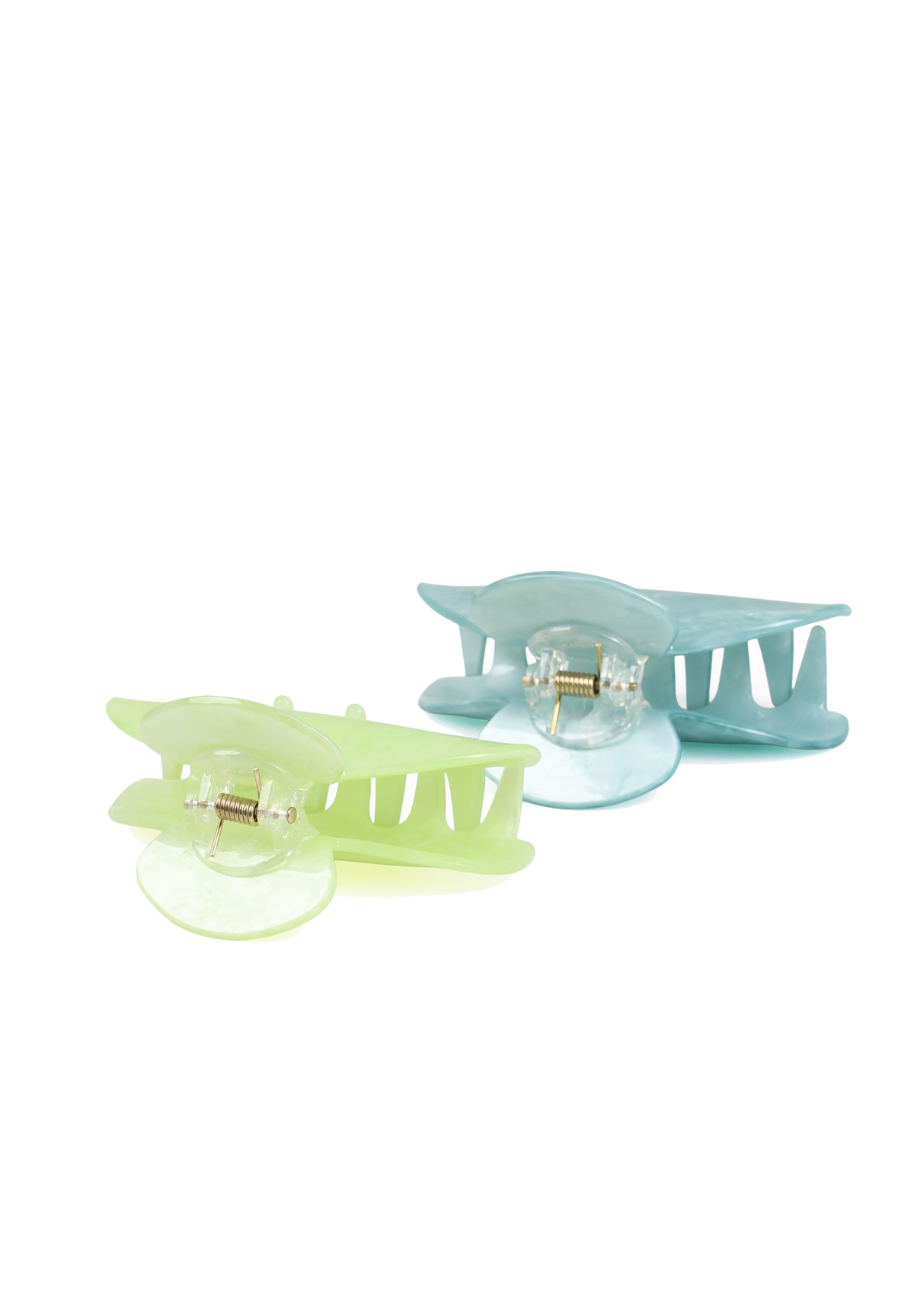 Iridescent Marble Claw Clips – Shiny Marble Hair Clips for Women