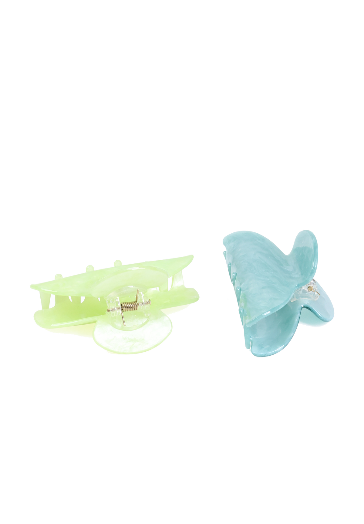 Iridescent Marble Claw Clips – Shiny Marble Hair Clips for Women