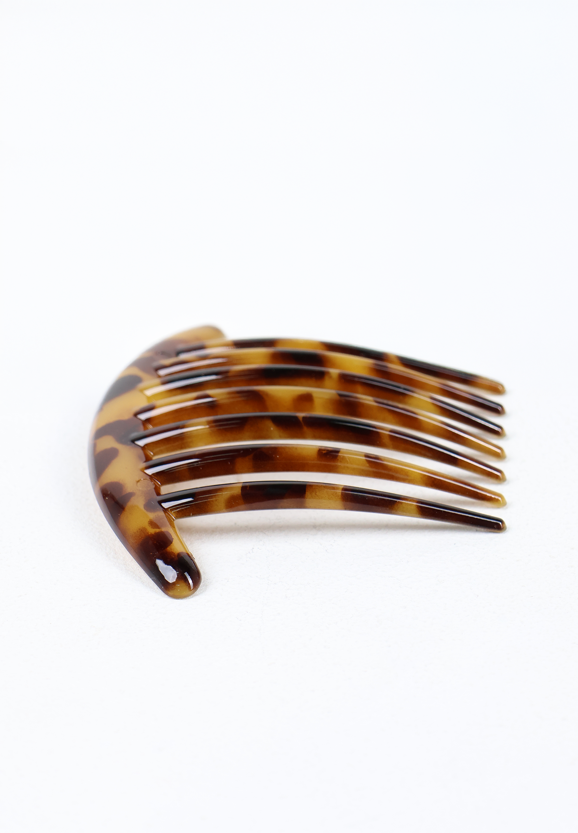 French Tortoise Acetate Side Hair Combs (Pair)