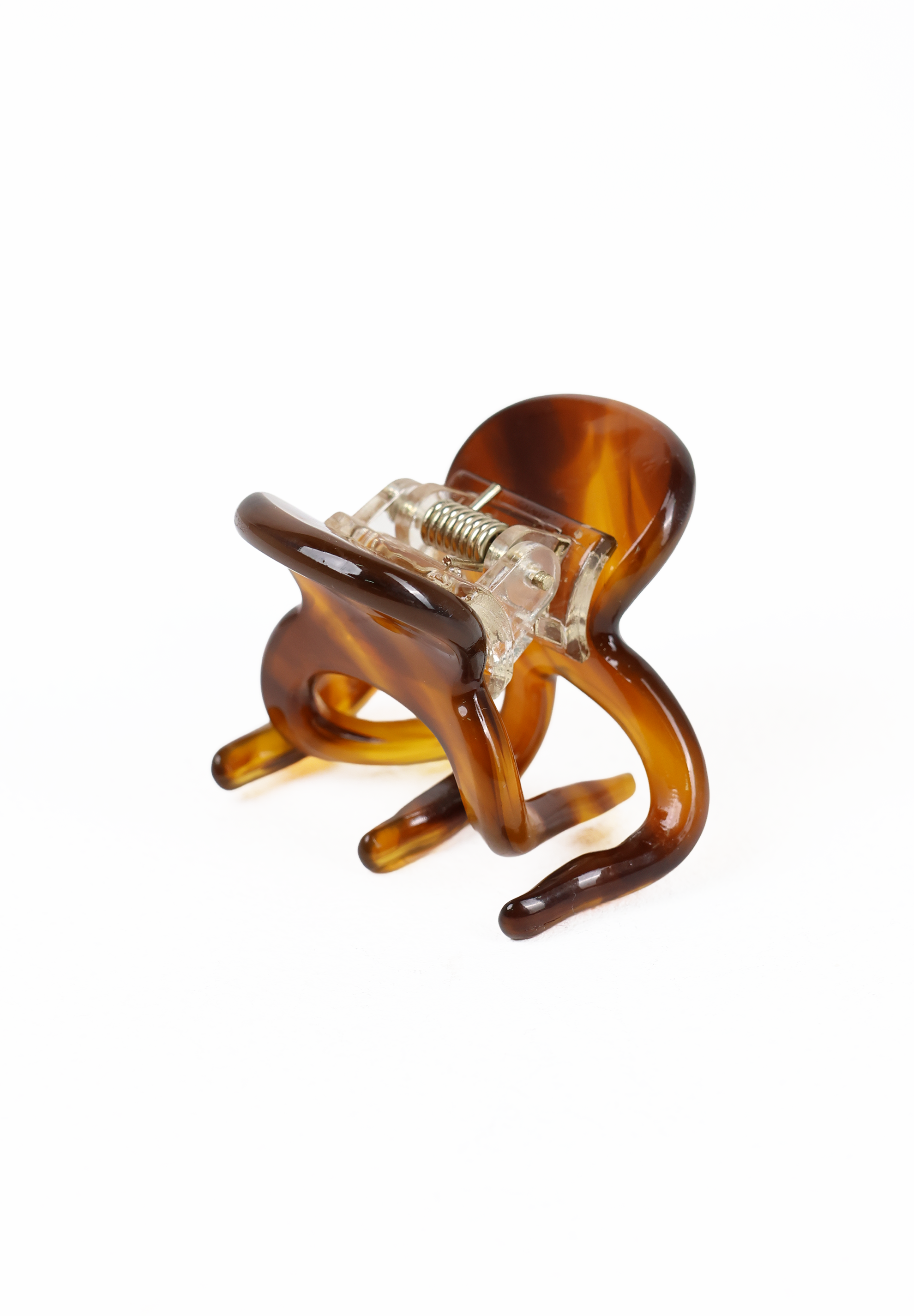 Amber Honey Swirl Octopus Hair Claw Clip