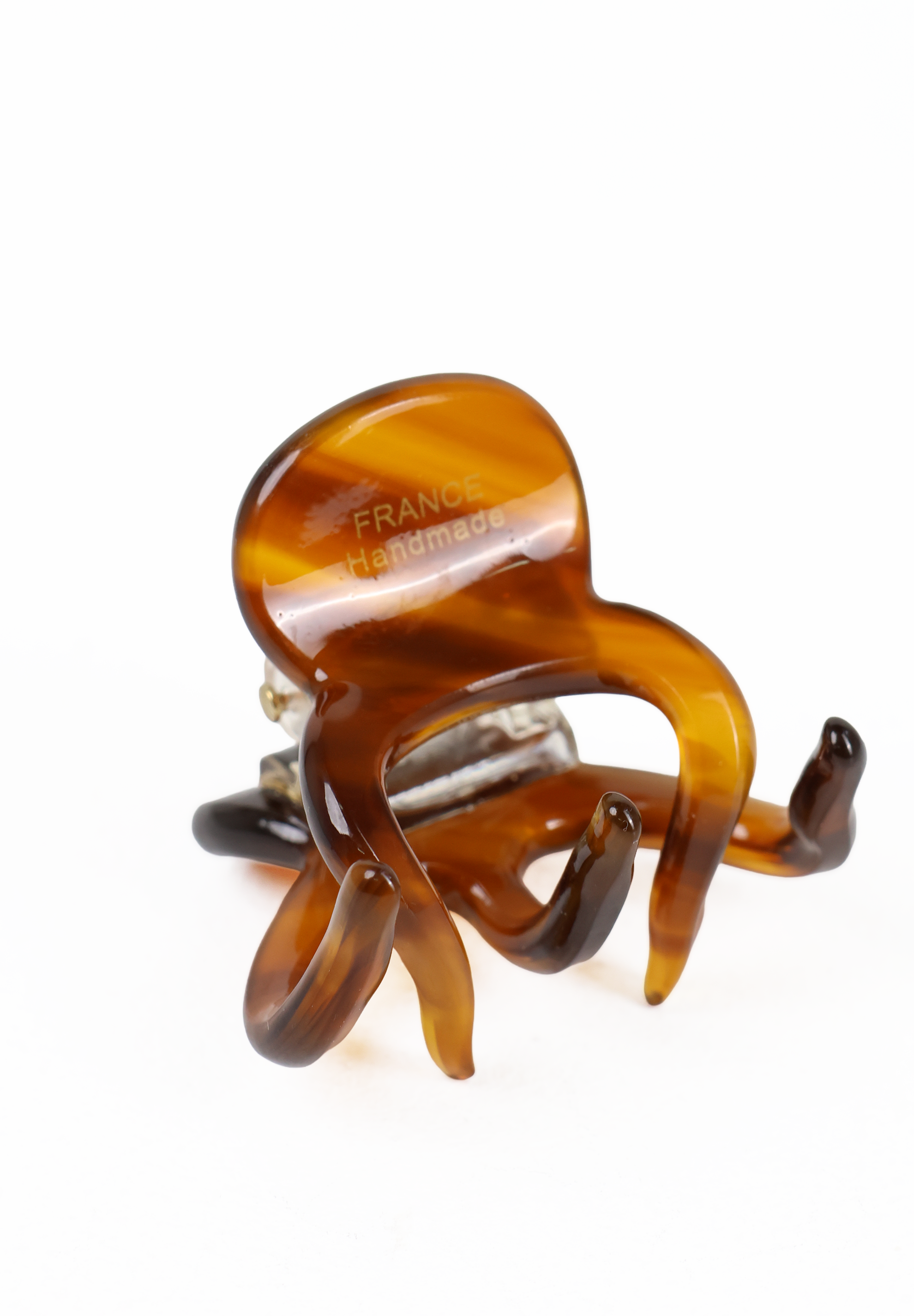 Amber Honey Swirl Octopus Hair Claw Clip