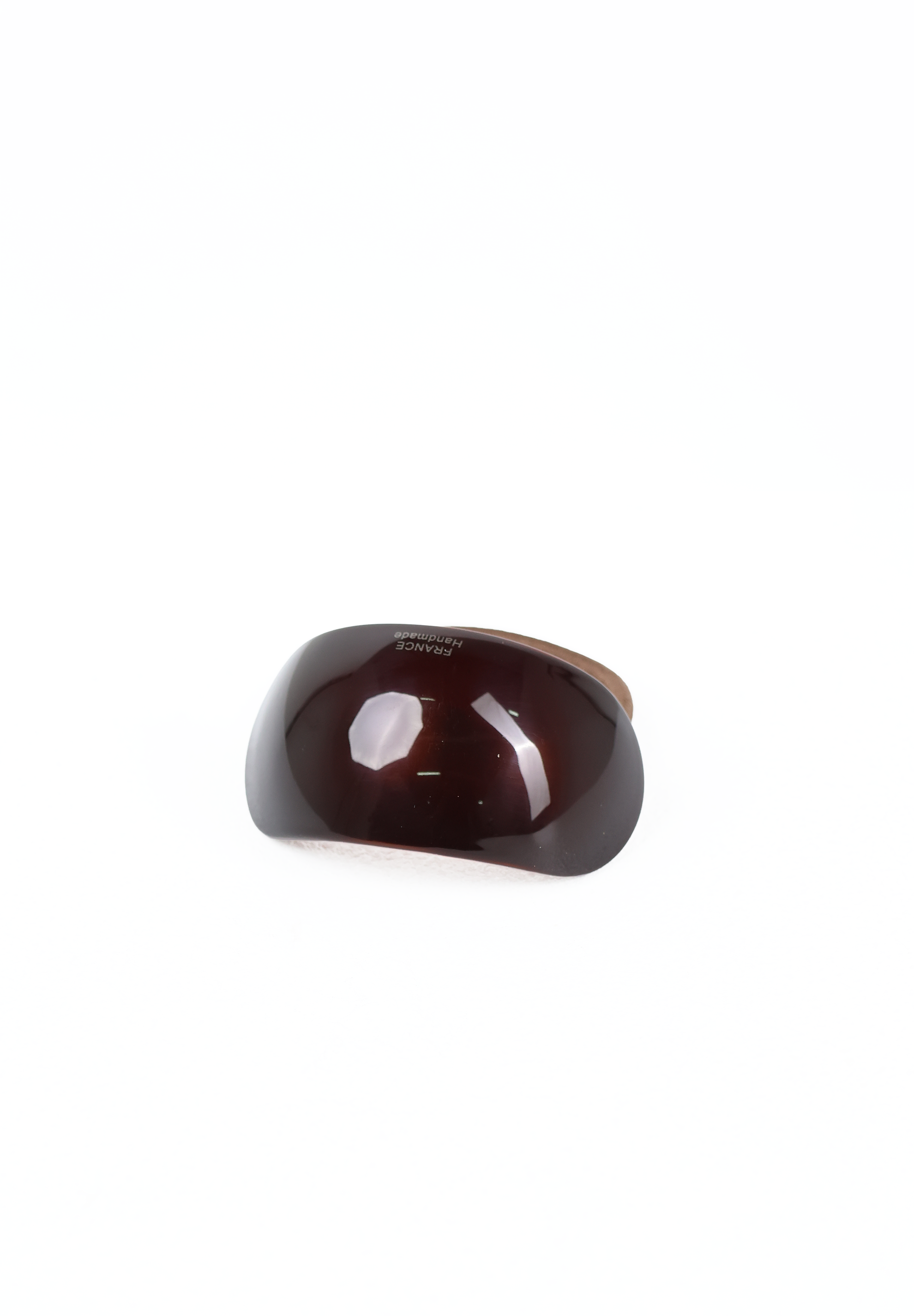 Deep Espresso Curved Hair Barrette Clip