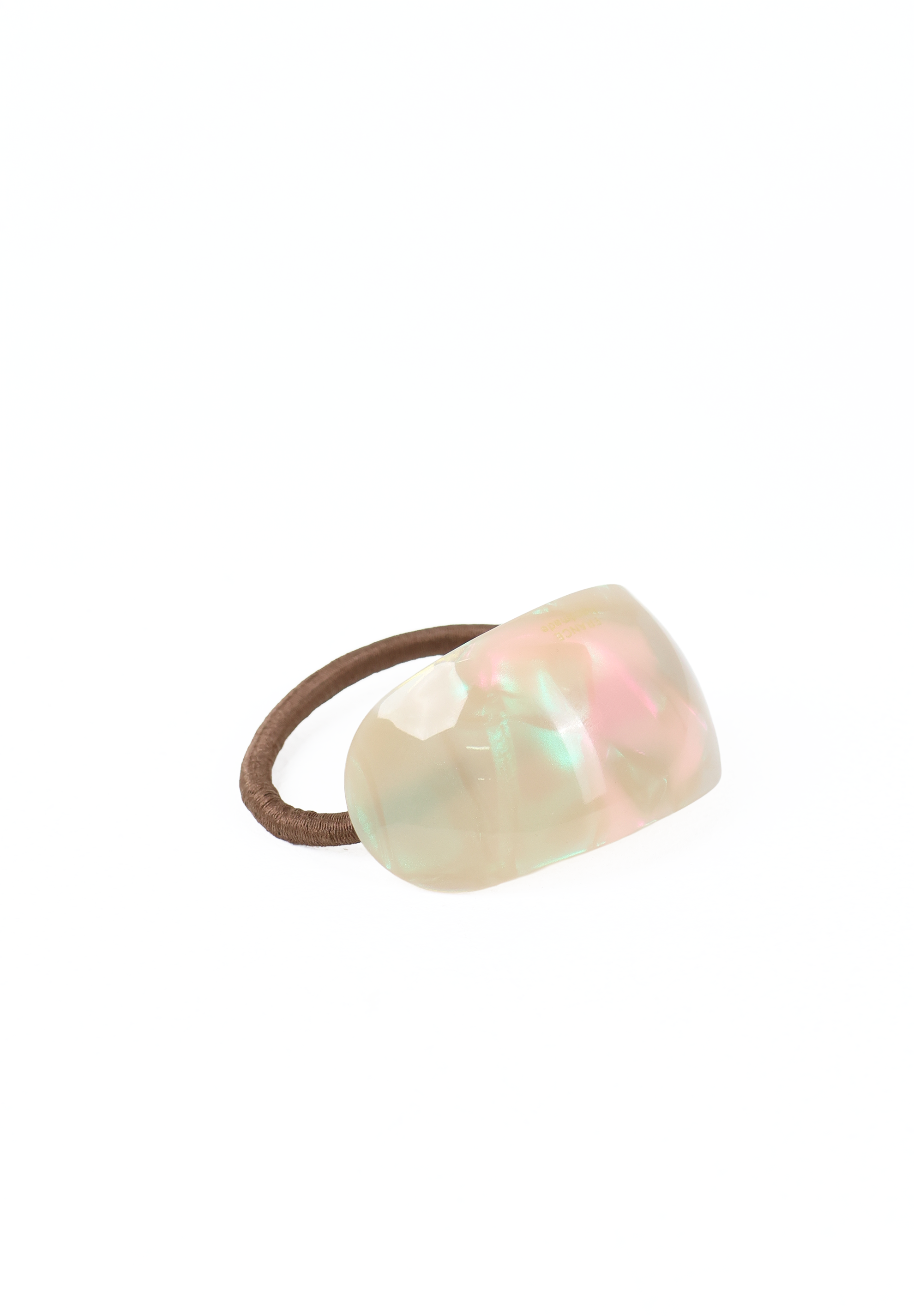 Iridescent Pearlescent Shell Hair Elastic Tie