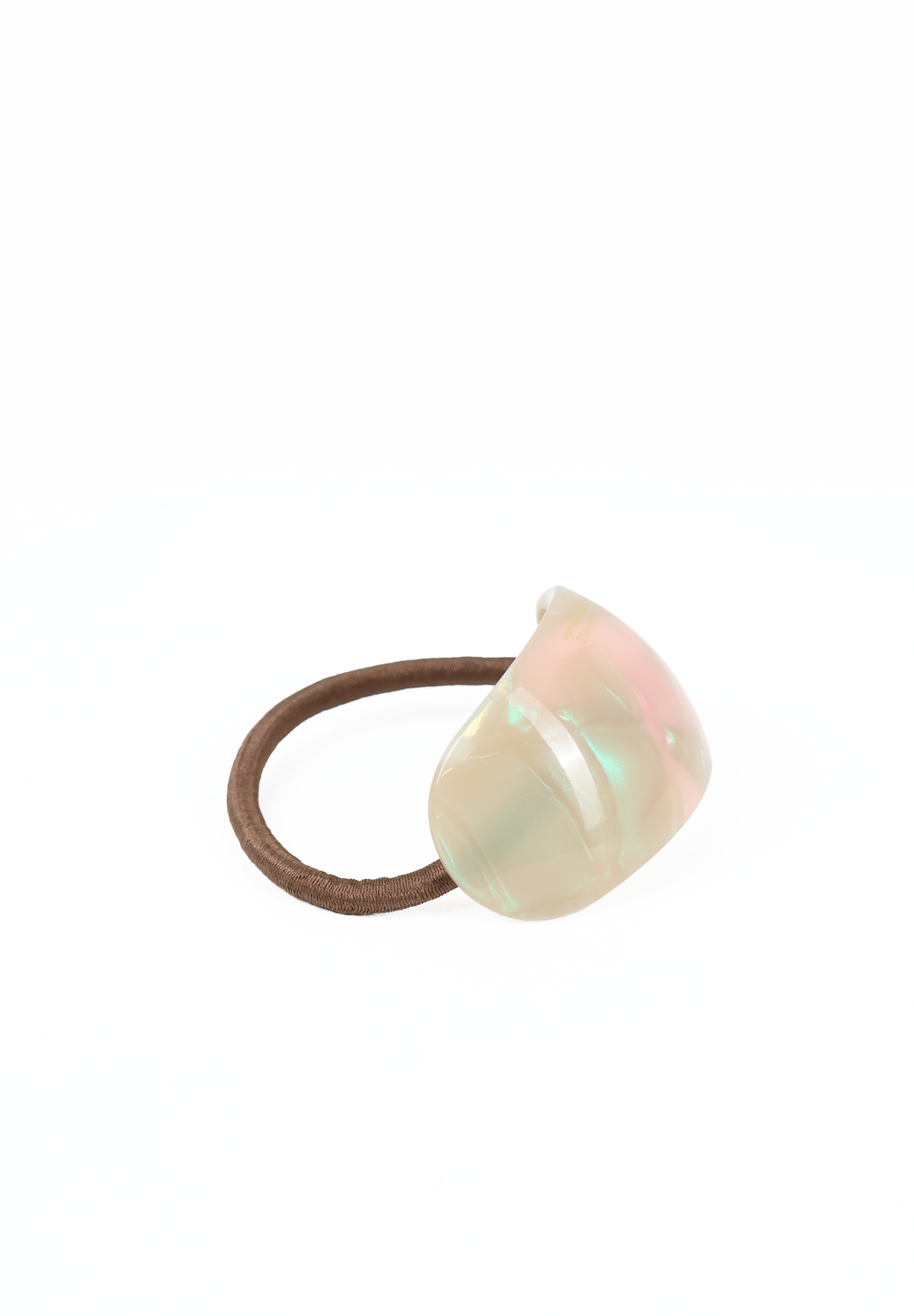 Iridescent Pearlescent Shell Hair Elastic Tie