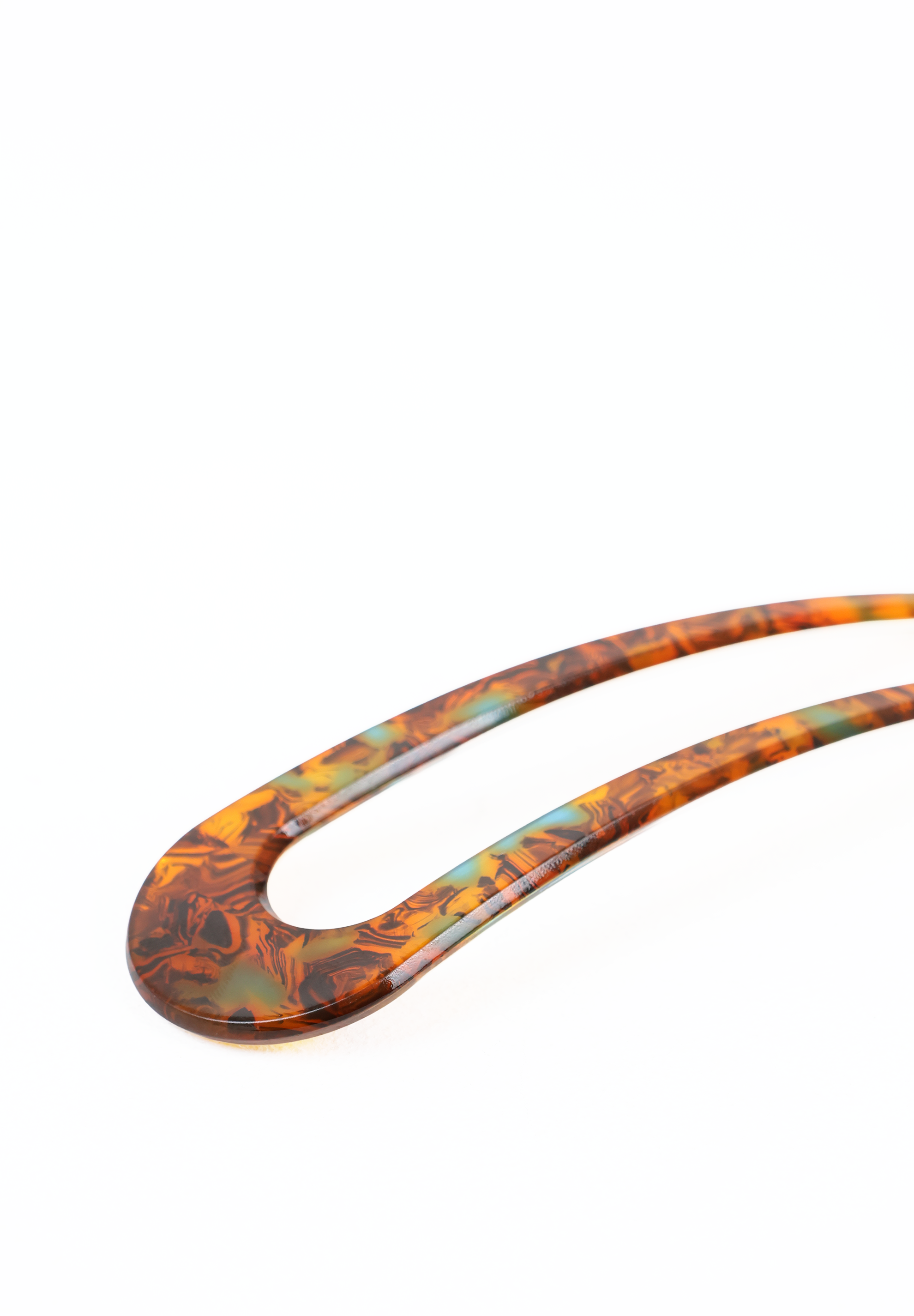 Tortoiseshell U-Shaped Hair Pin Fork
