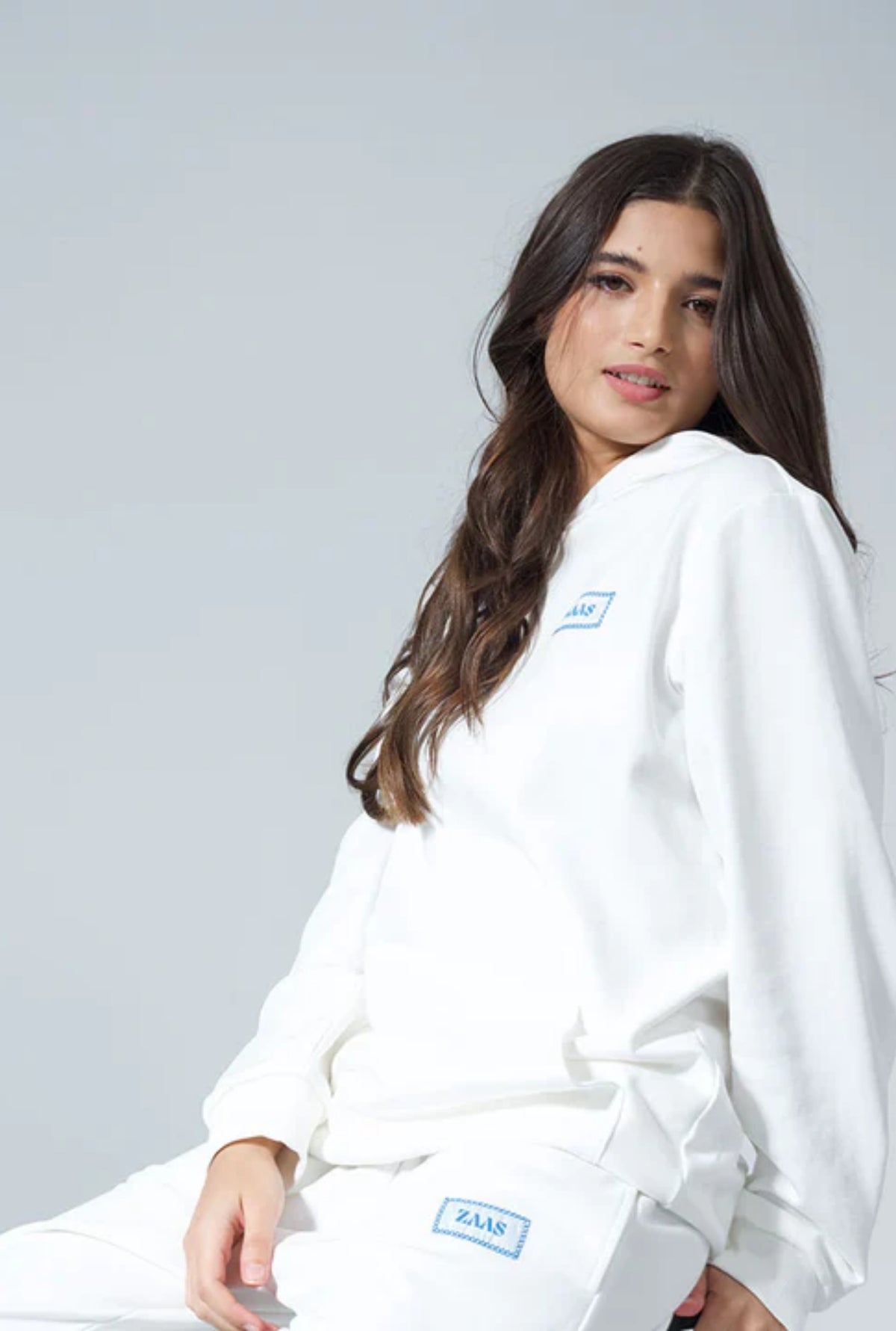 Be The Change Relaxed Fit Hoodie - White