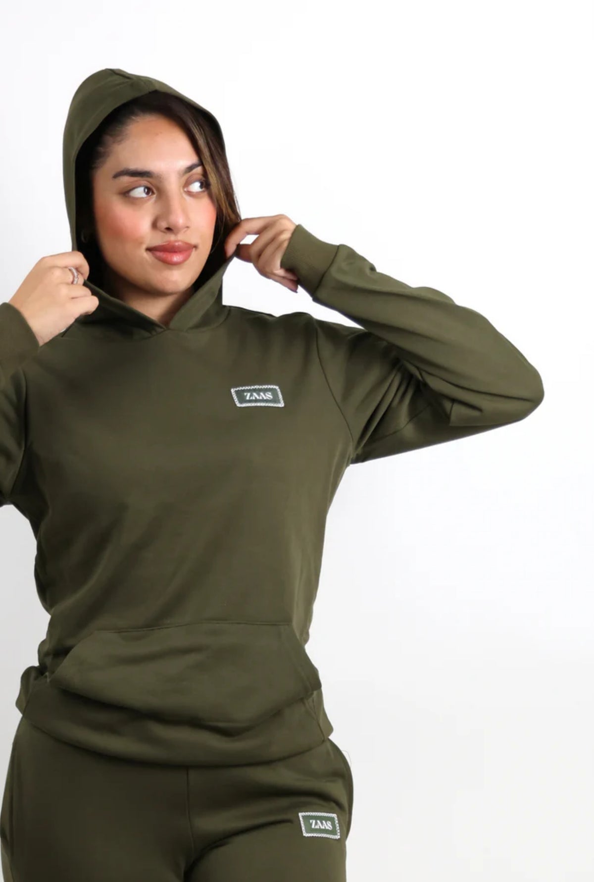 Be The Change Relaxed Fit Hoodie - Olive Green