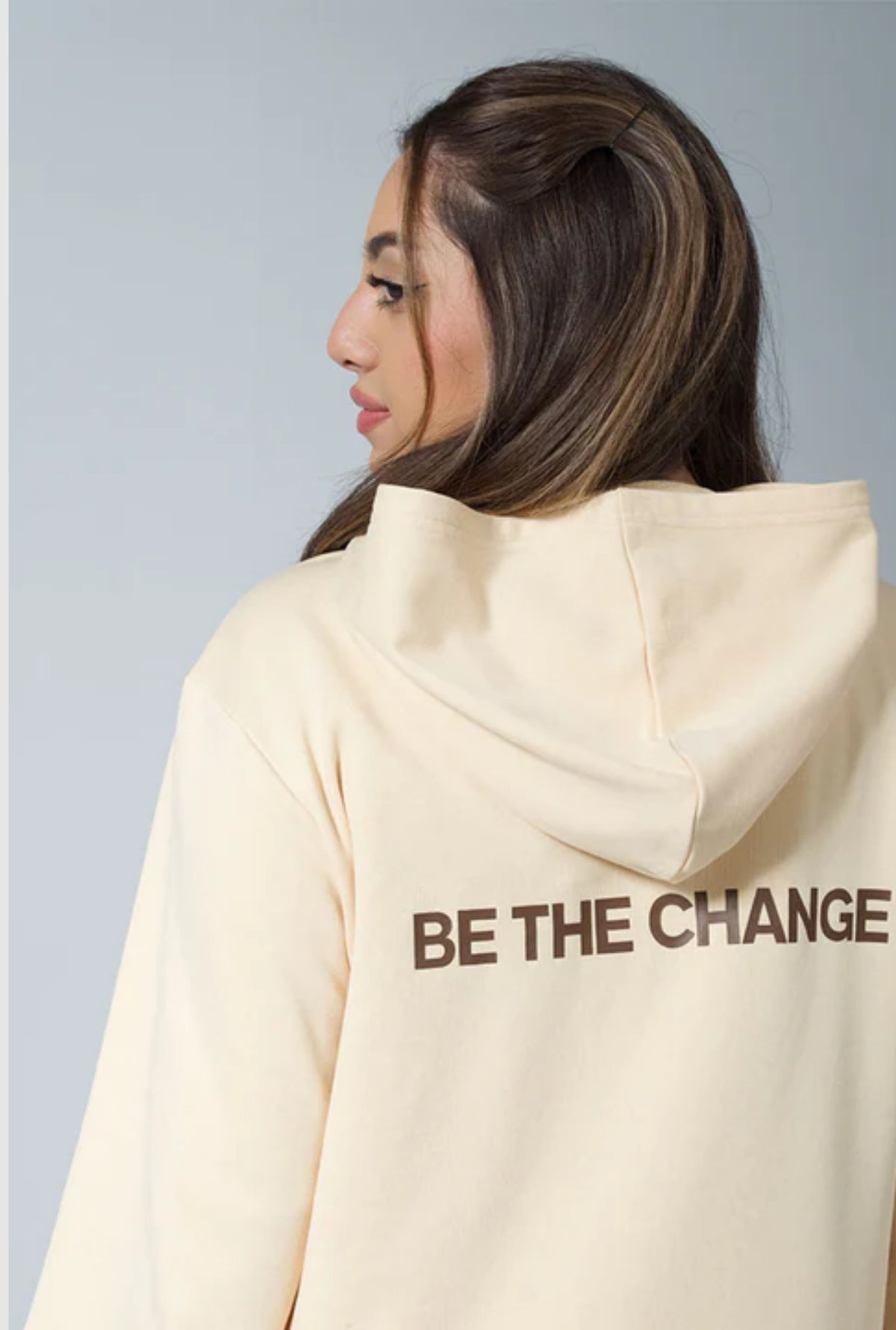 Be The Change Relaxed Fit Hoodie - Butter Yellow
