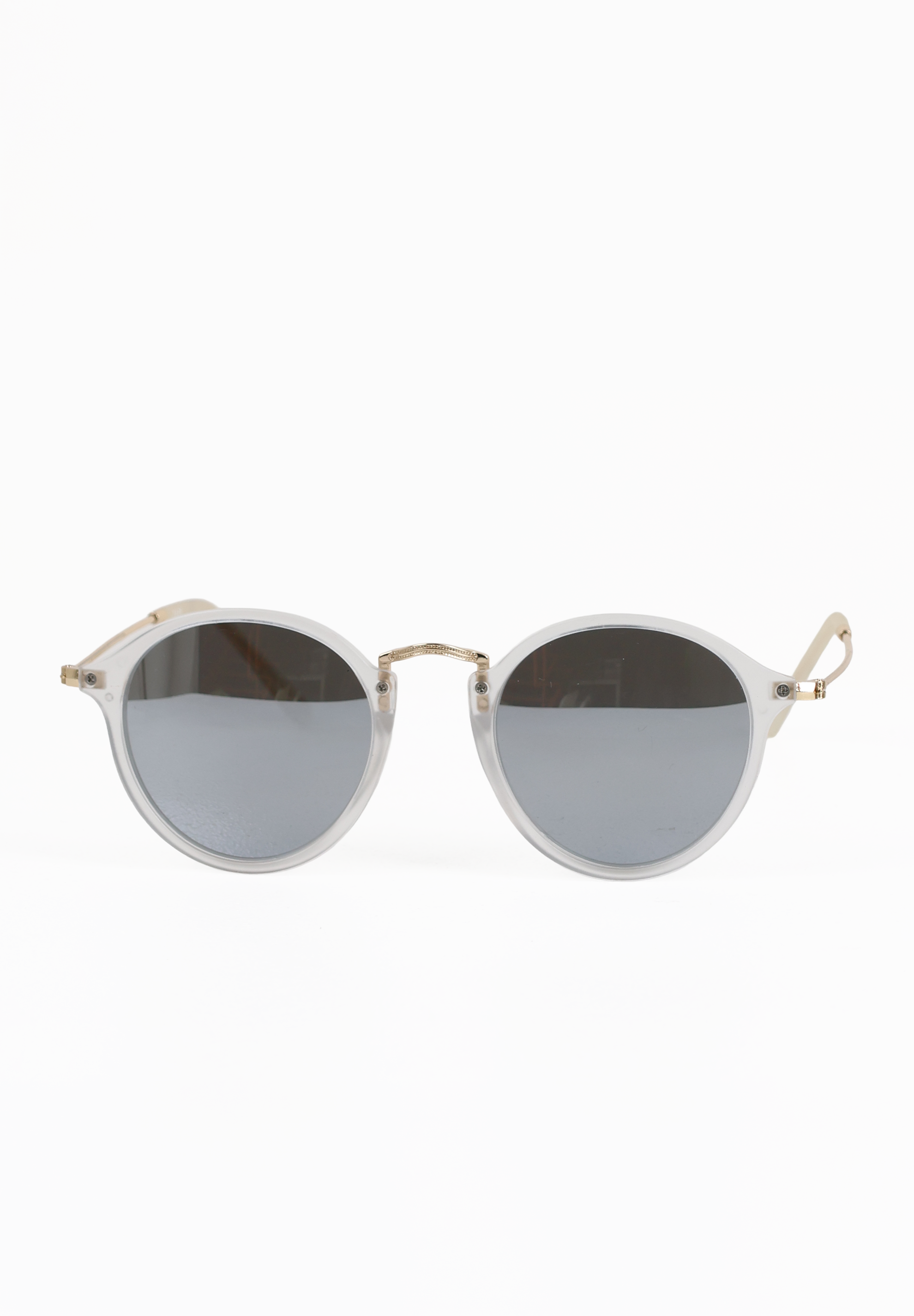 Silver Tac Round Metal Sunglasses – UV400 UV Protection Summer Special