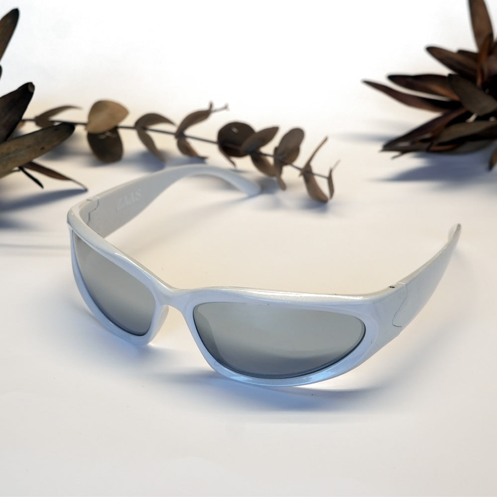 Zaas Fashion Wrap Grey Sunglasses – Stylish UV Protection Eyewear for Men & Women