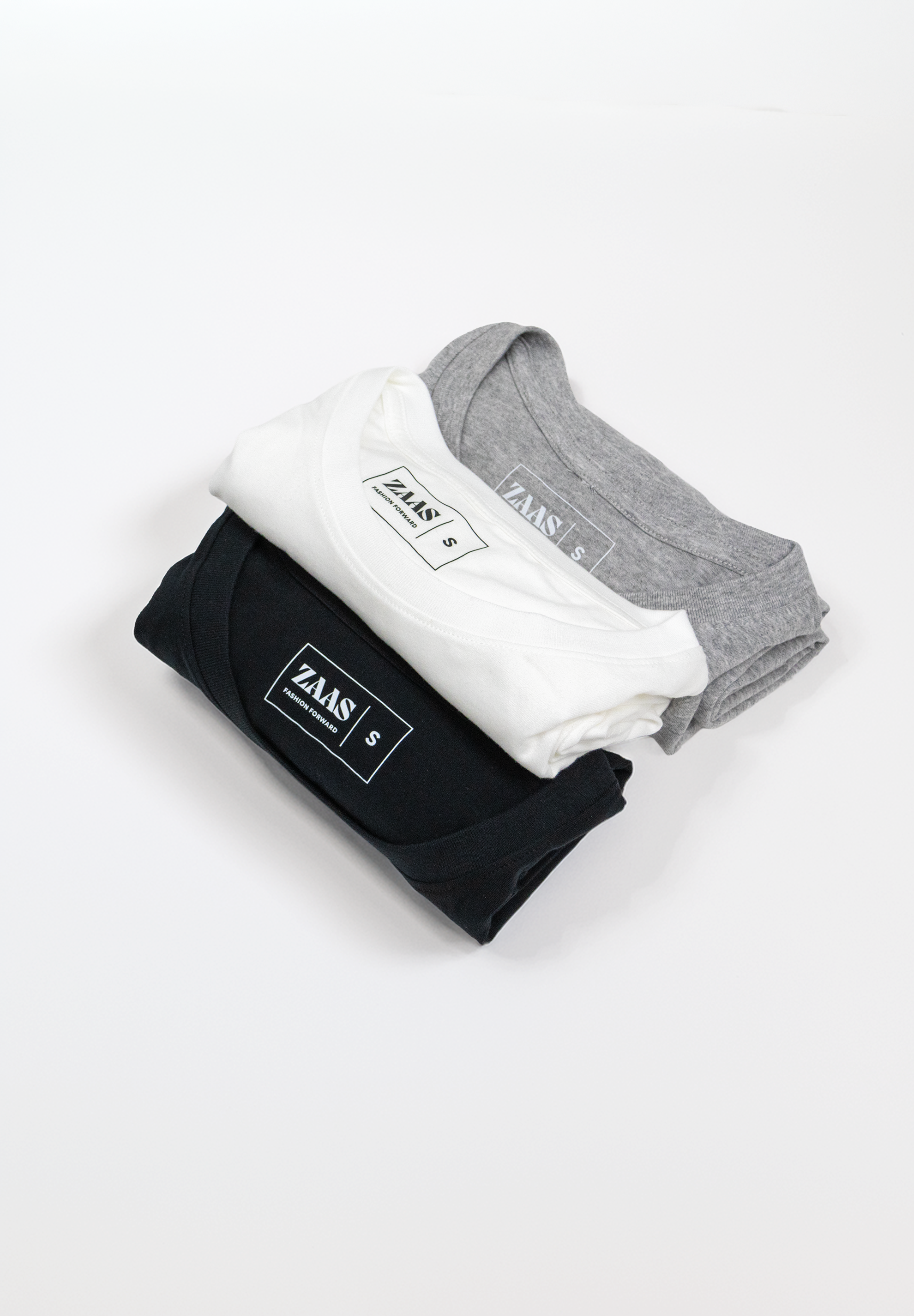 Loose Fit Unisex T-shirt with Short Sleeves - Pack of 3