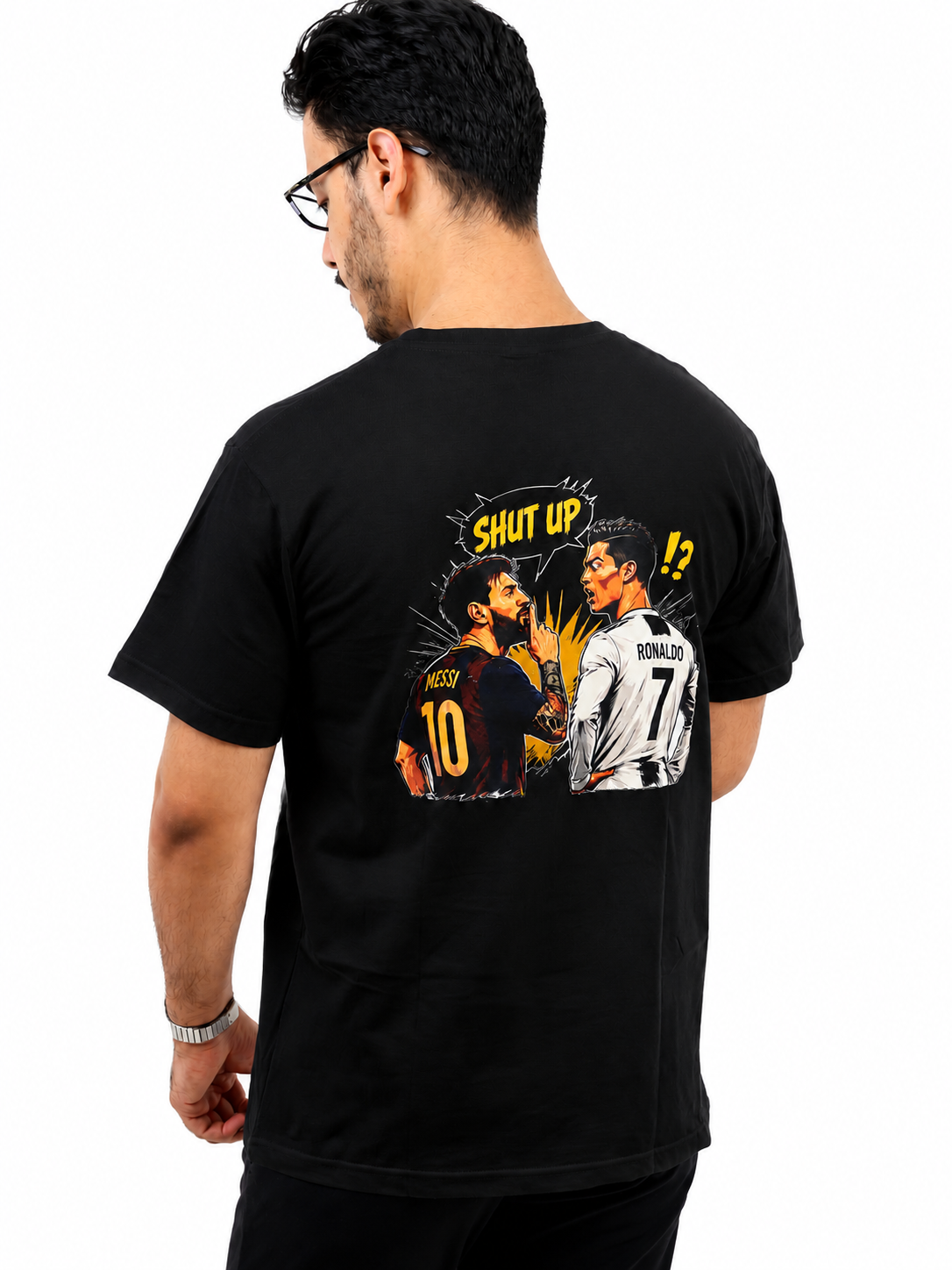 Shut Up Black Messi T-Shirt - FIFA 2026 Special Edition