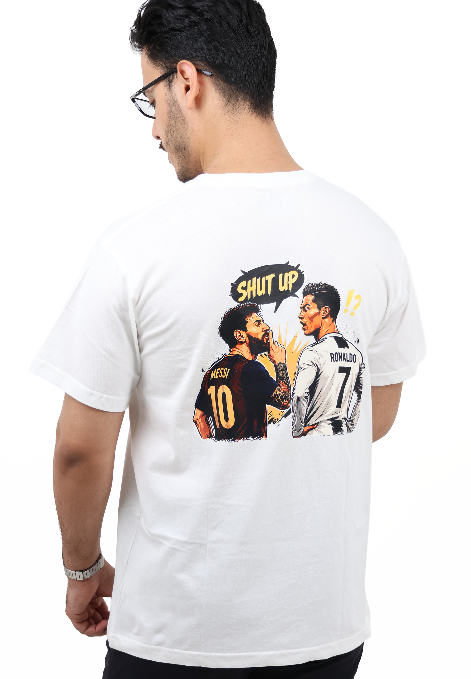 Shut Up White Messi T-Shirt - FIFA 2026 Special Edition