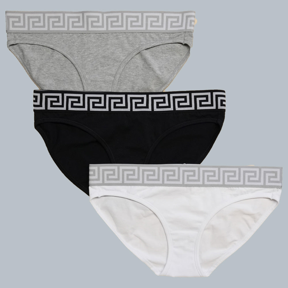 100% Cotton Underwear For Women Mid Rise Everyday Essential Brief Underwear  3 Pack Sets Fit for EU 36-40: Buy Online at Best Price in UAE 