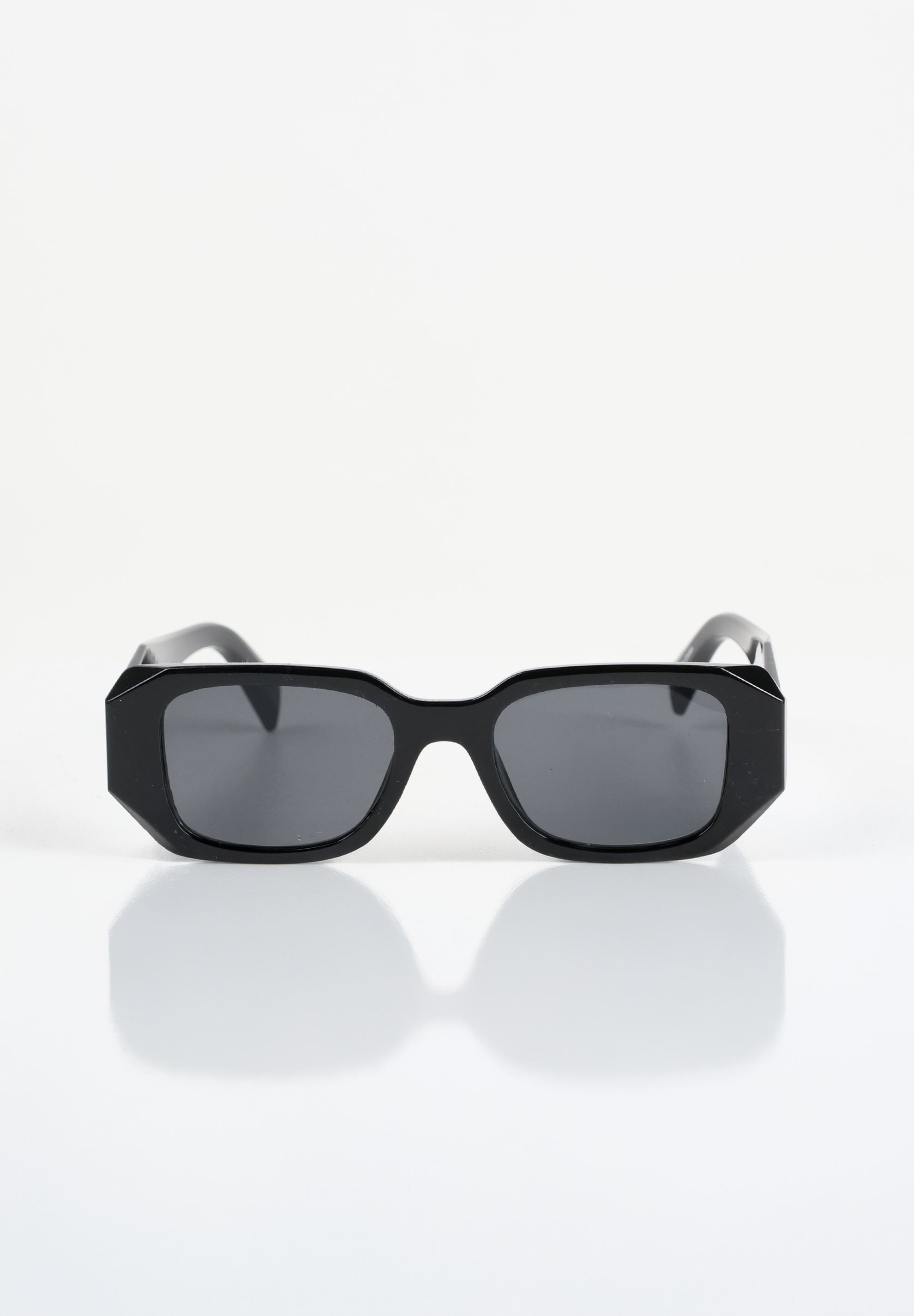 Retro Round Frame Sunglasses - Charcoal Black UV400 Protection