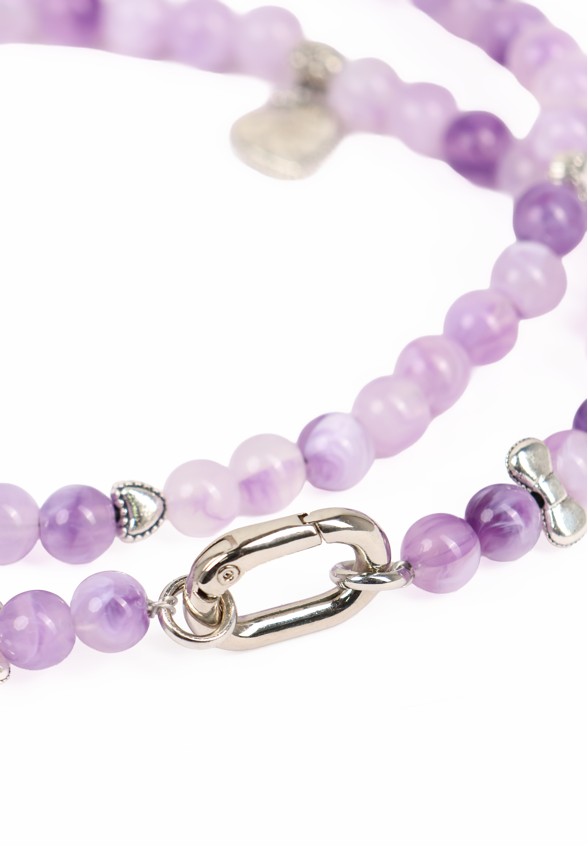 Lavender Dream Beaded Phone Crossbody Strap