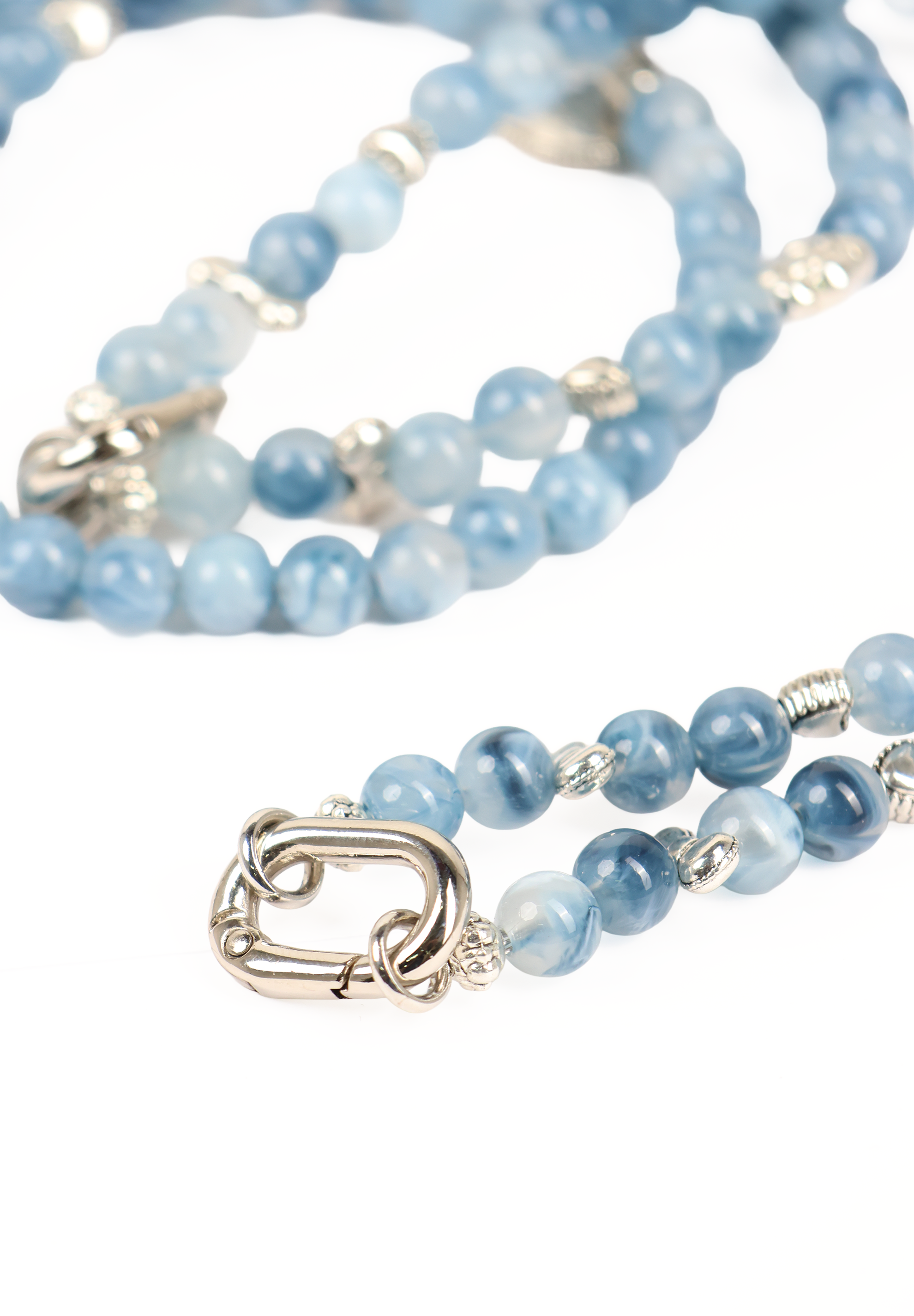 Blue Gemstone Phone Lanyard Crossbody Strap