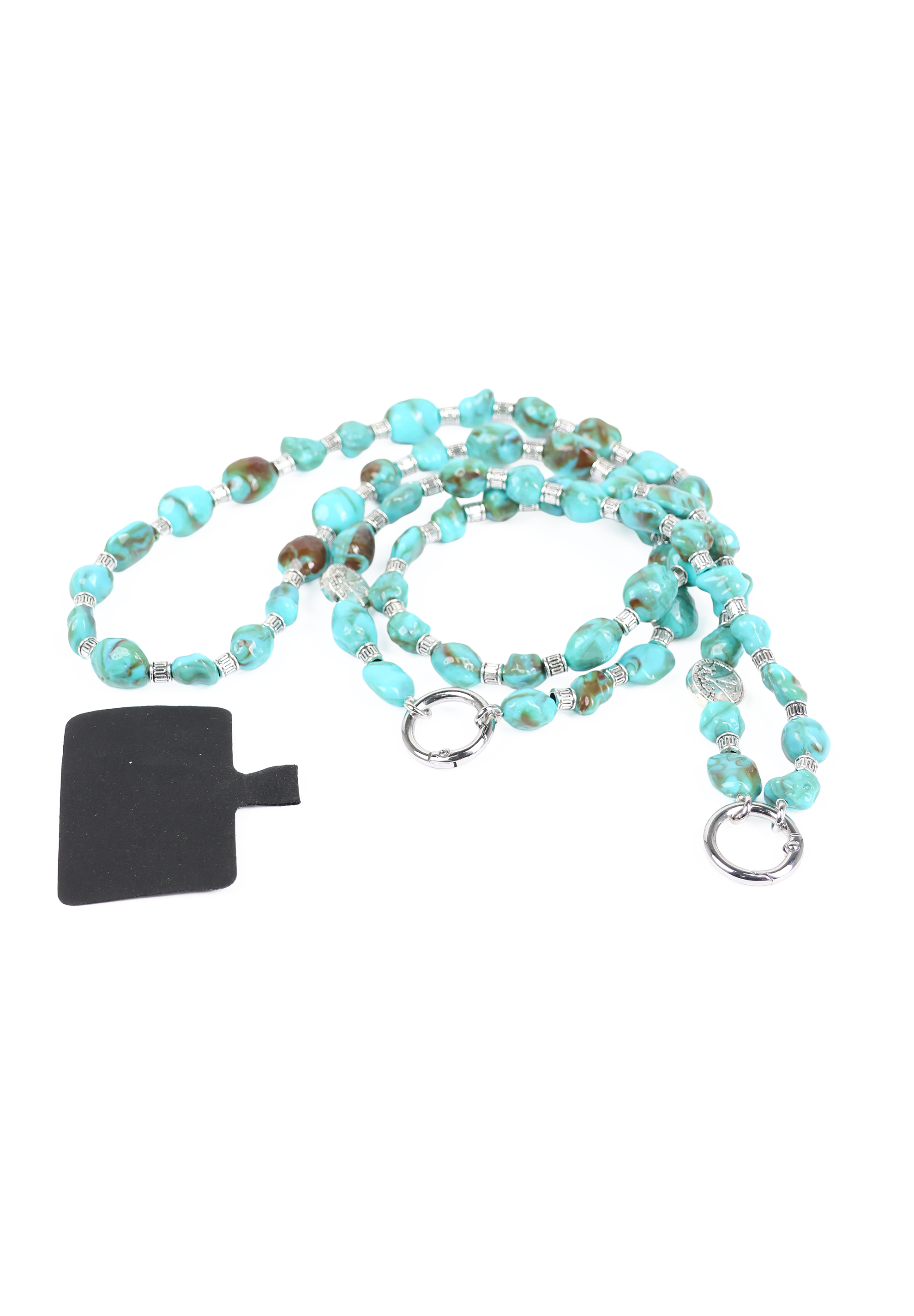 Turquoise Stone Phone Lanyard Crossbody Strap