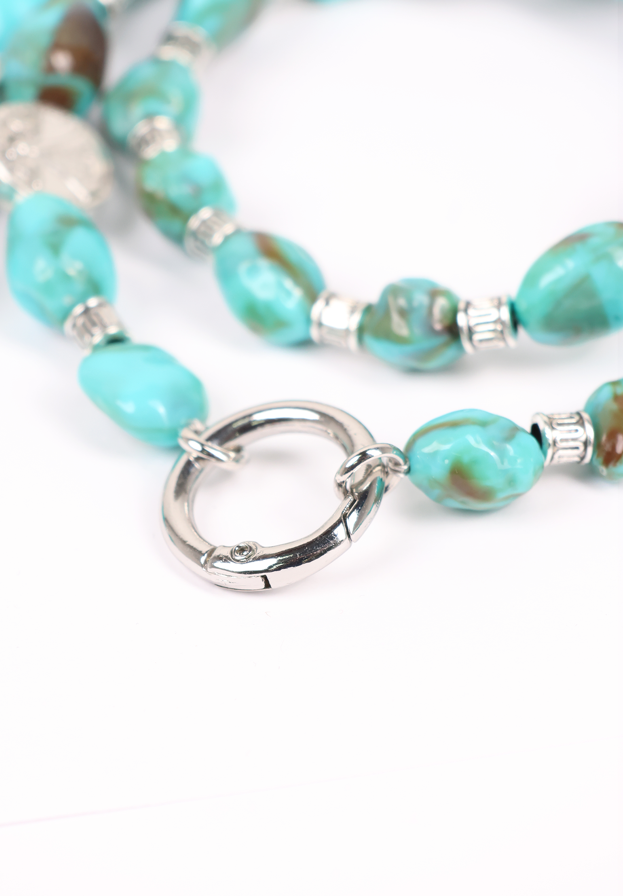 Turquoise Stone Phone Lanyard Crossbody Strap