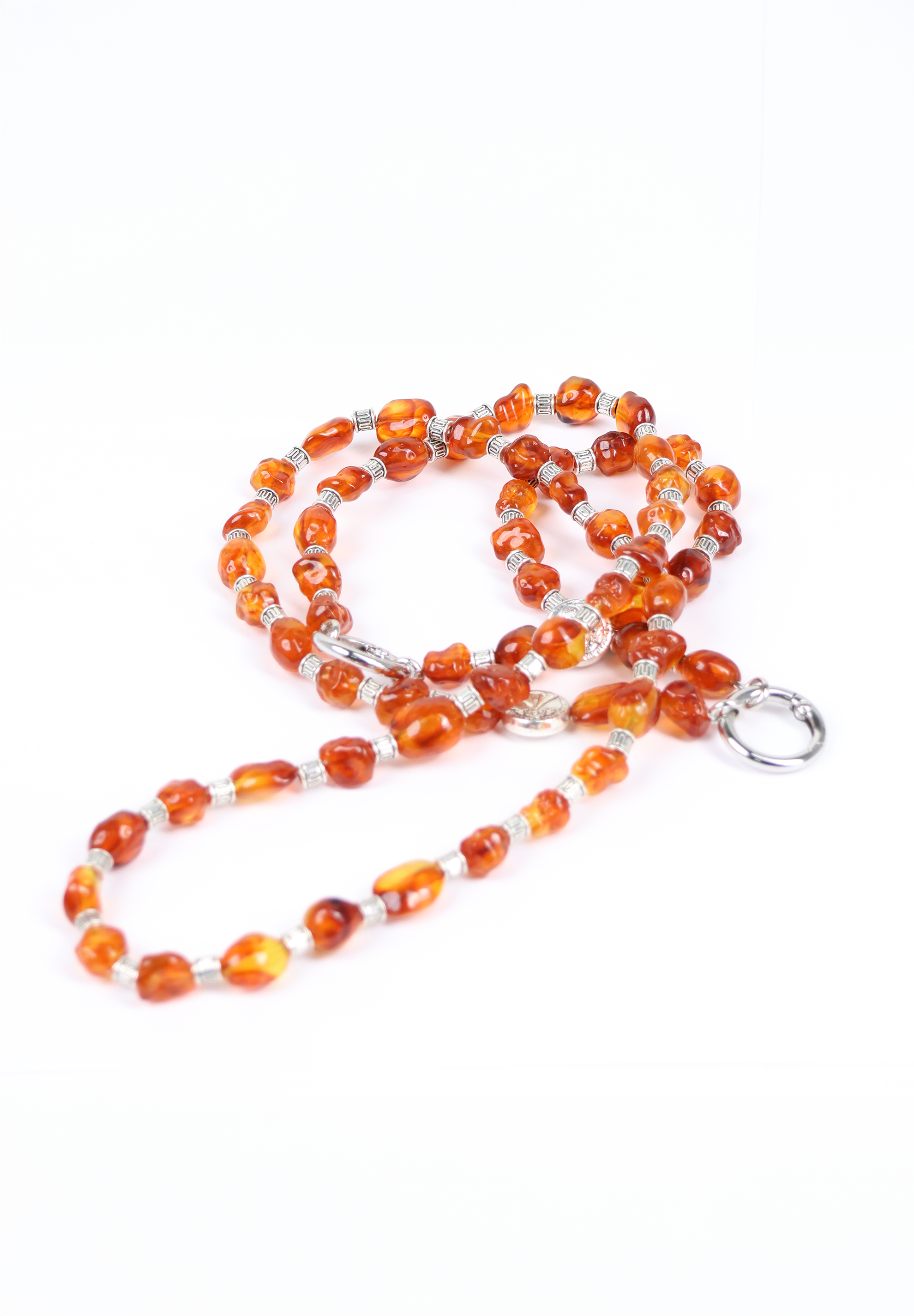 Amber Resin Stone Phone Lanyard Crossbody Strap