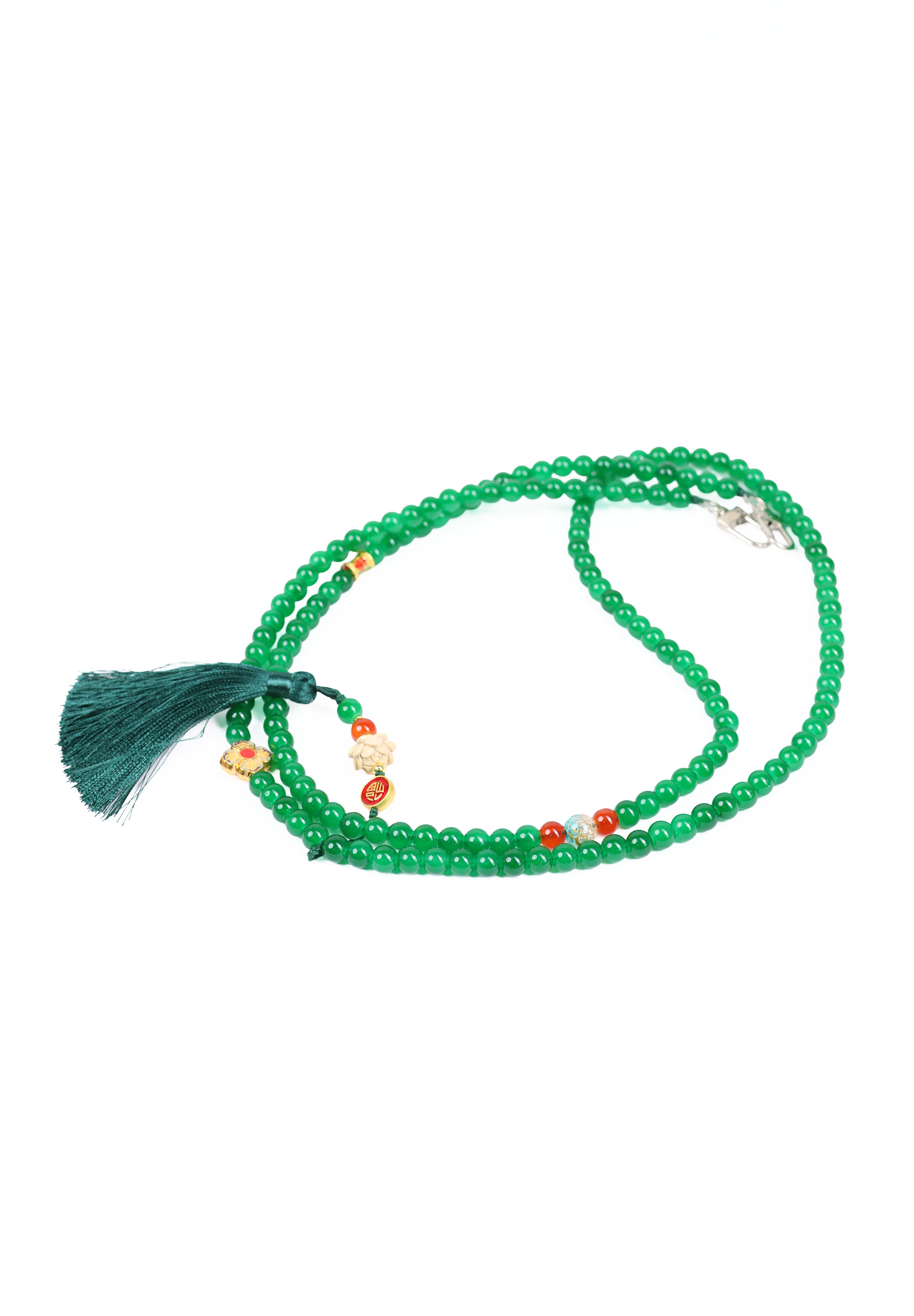 Beaded Blue Stone Phone Lanyard Crossbody Strap