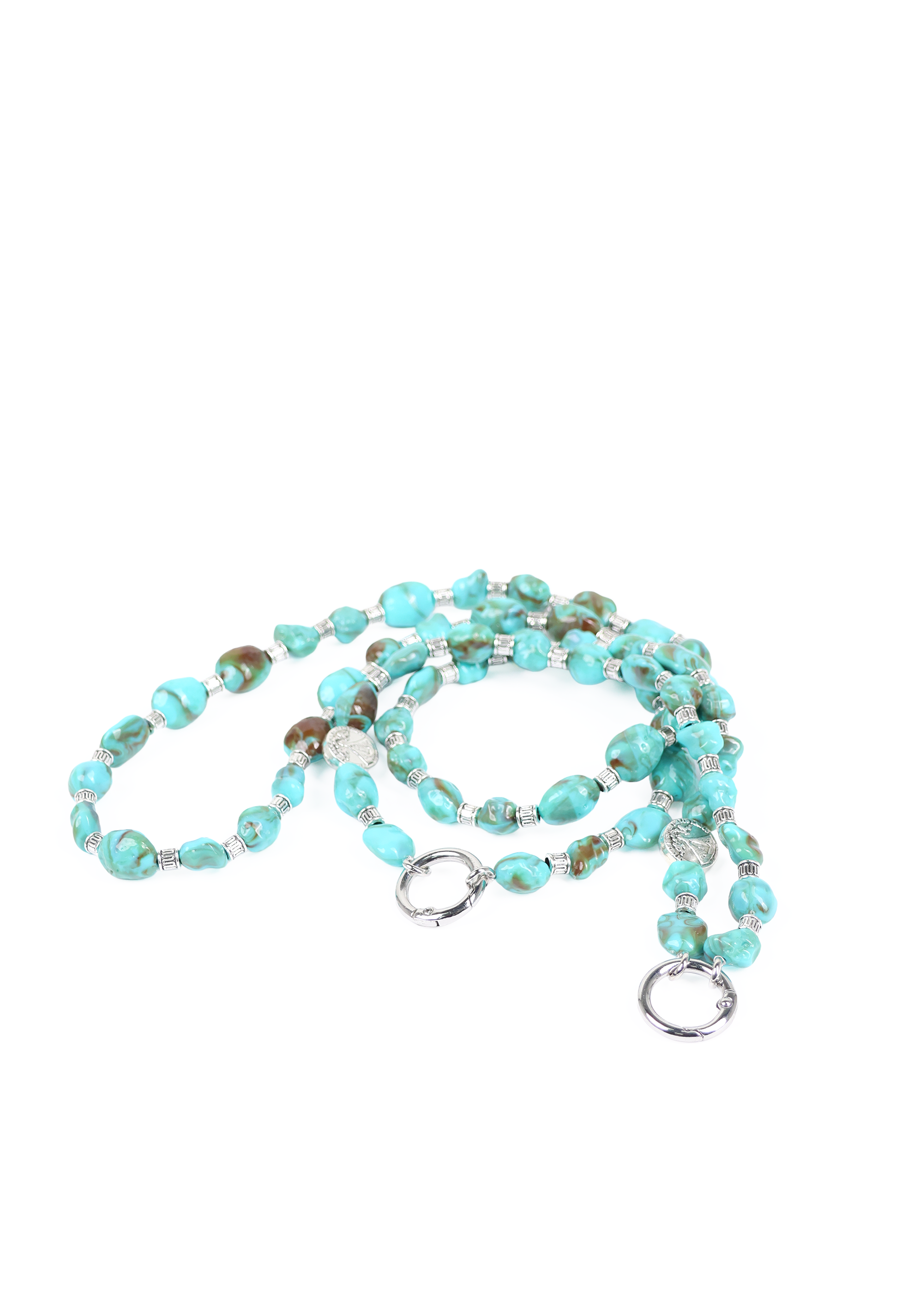 Turquoise Stone Phone Lanyard Crossbody Strap