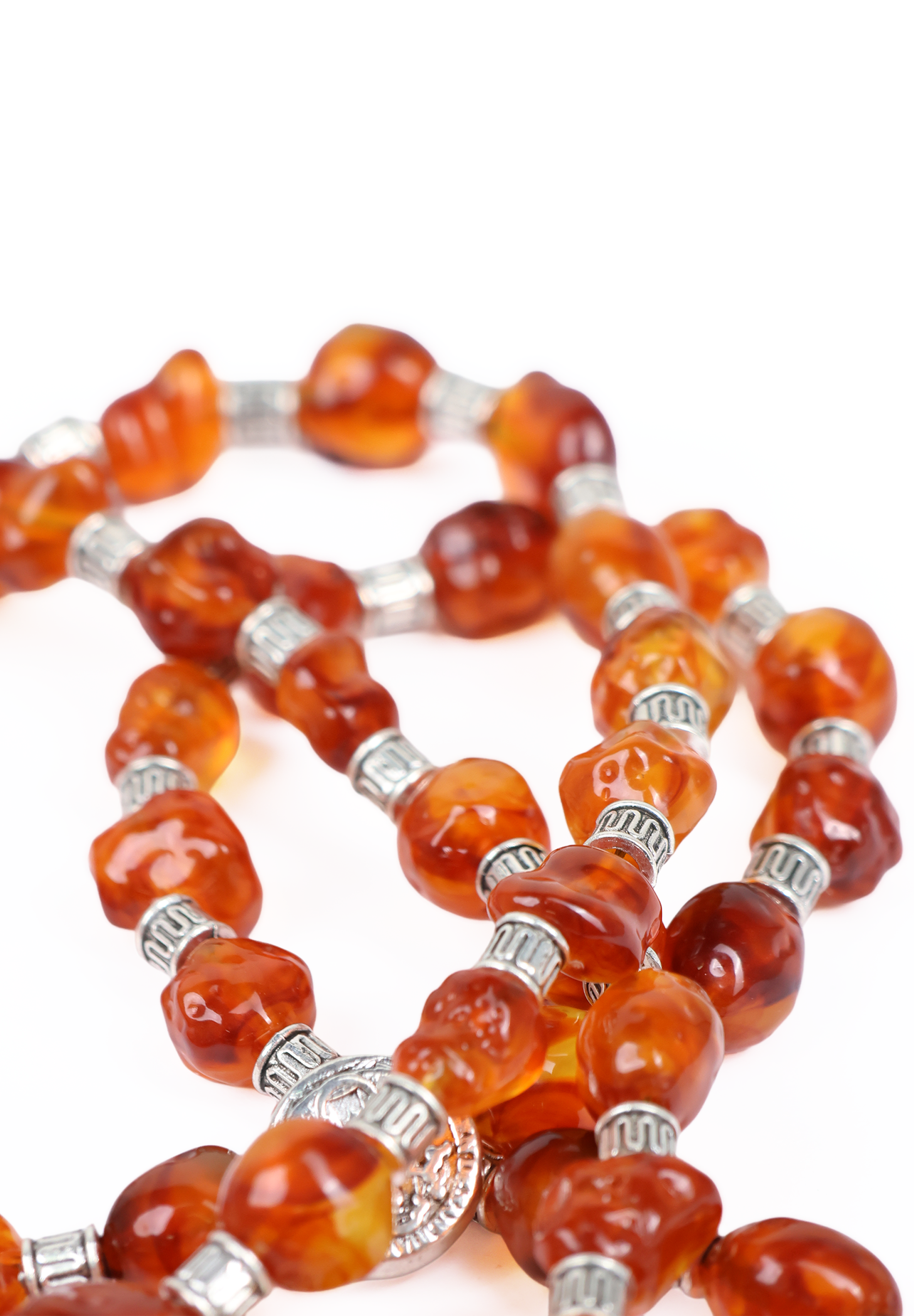 Amber Resin Stone Phone Lanyard Crossbody Strap