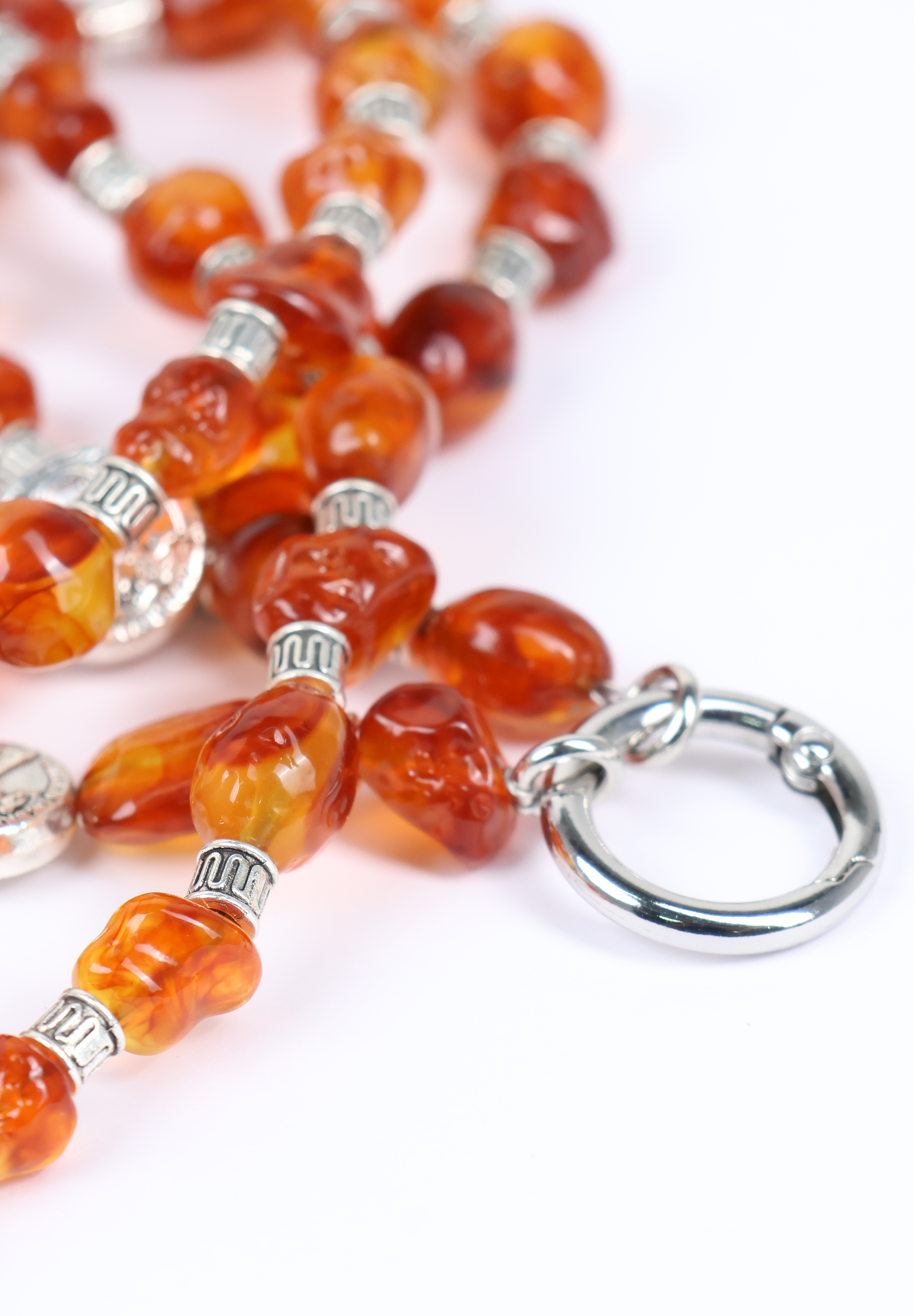Amber Resin Stone Phone Lanyard Crossbody Strap