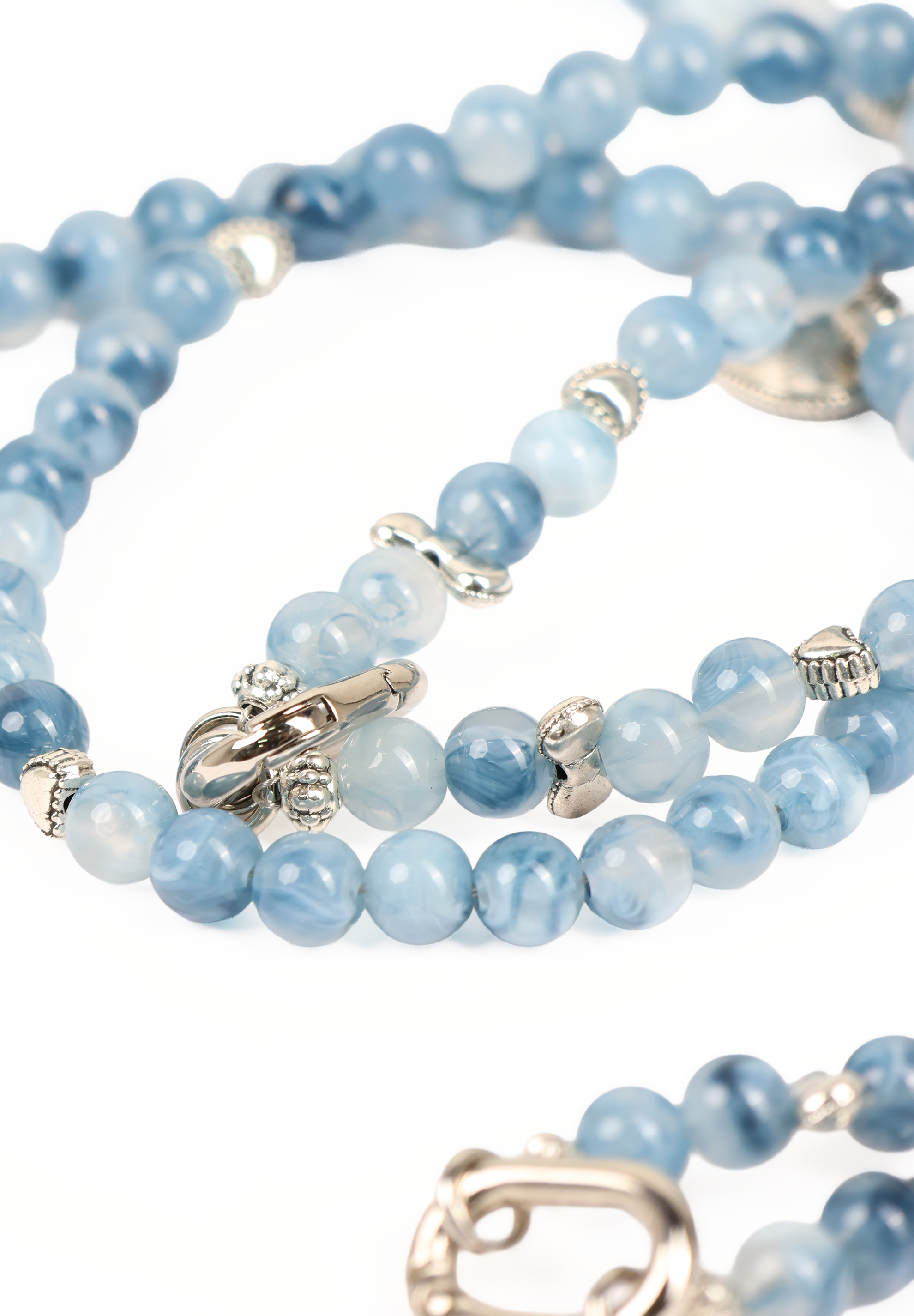 Blue Gemstone Phone Lanyard Crossbody Strap