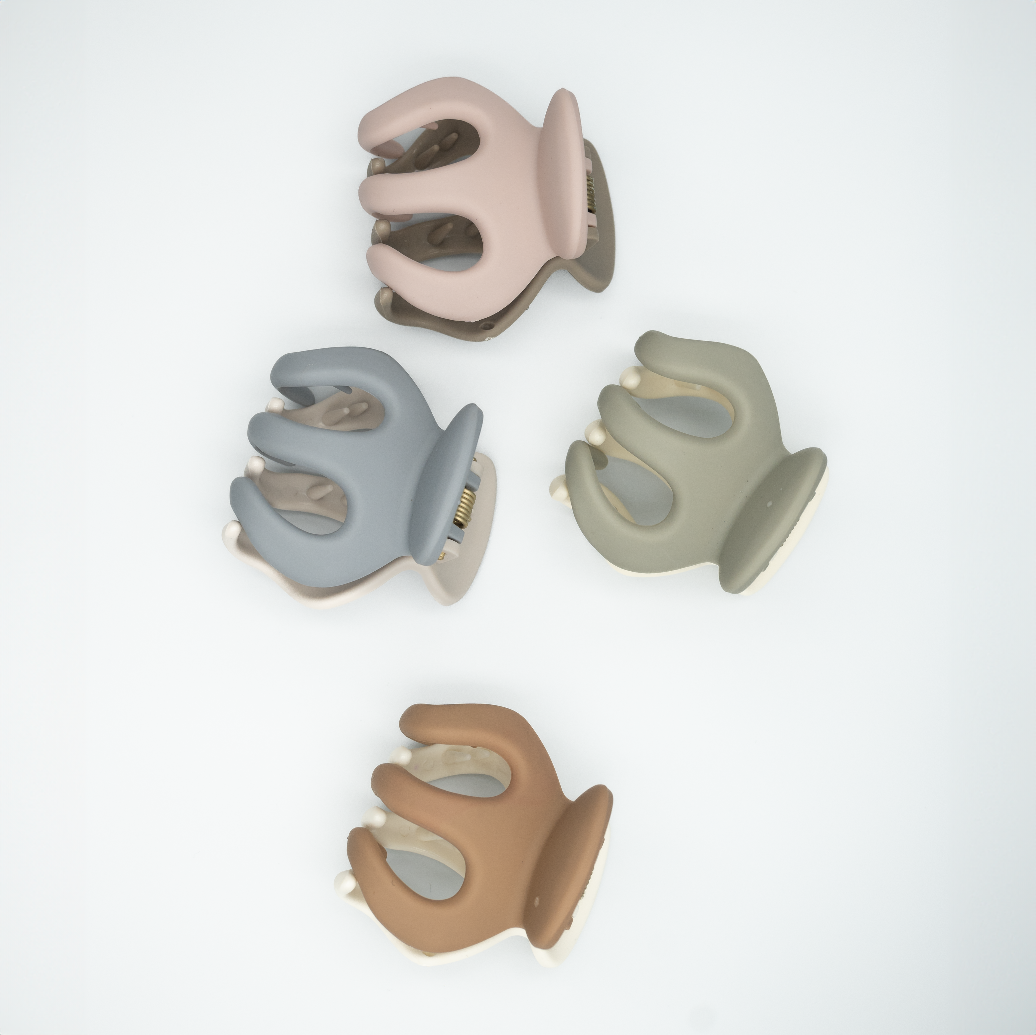 Two Tone Mini Small Clips (Pack of 4) – Trendy Hair Clips for Women